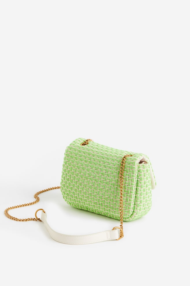 Small shoulder bag - Light green/Checked - 4