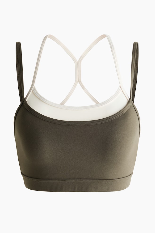Soutien-gorge de sport SoftMove™ - Vert mousse/Bleu marine/Jaune beurre/Marron chaud/Truffe clair/color block - 1