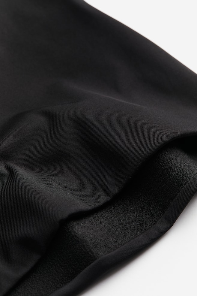 Medium support sports bra in DryMove™ - Black/White/Dark khaki green - 4