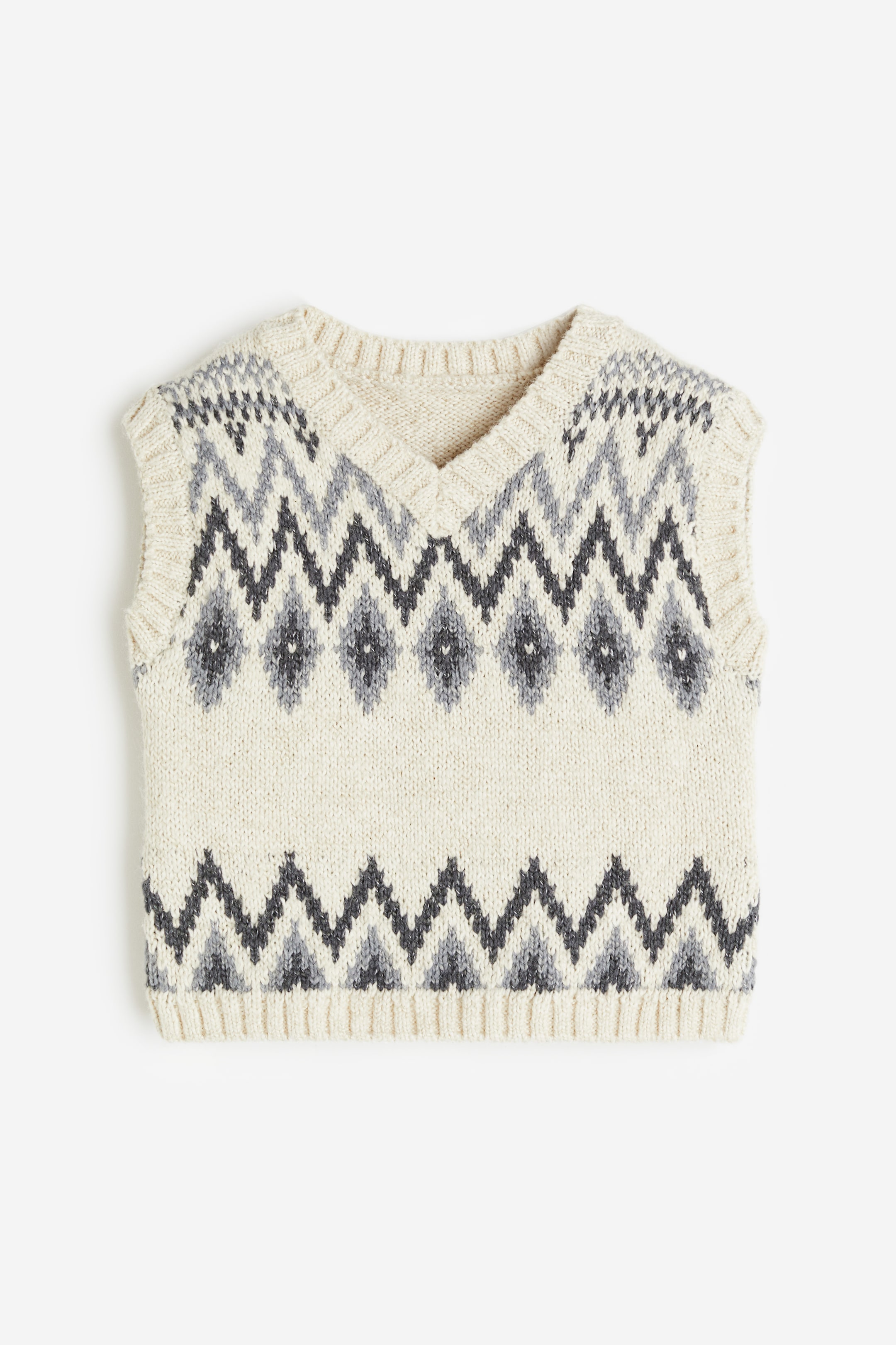 Jacquard-knit Sweater Vest