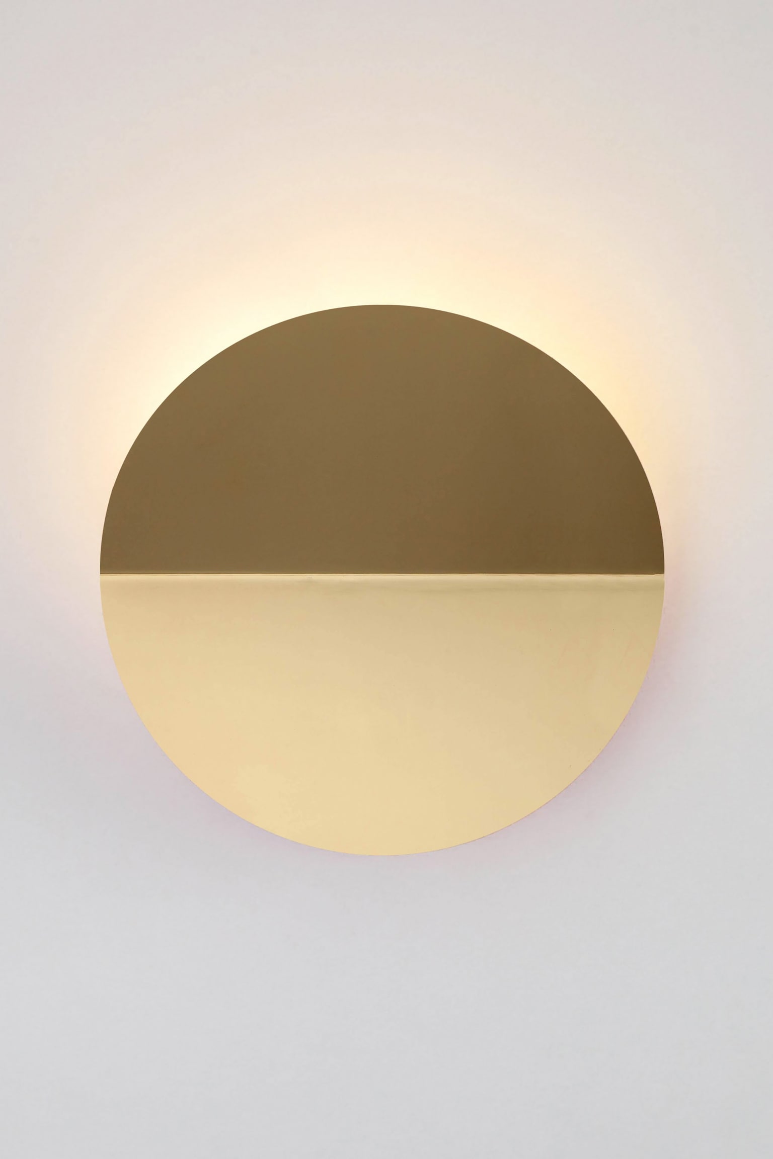 Round Diffused Wall Light - Gold/Dark Grey - 1