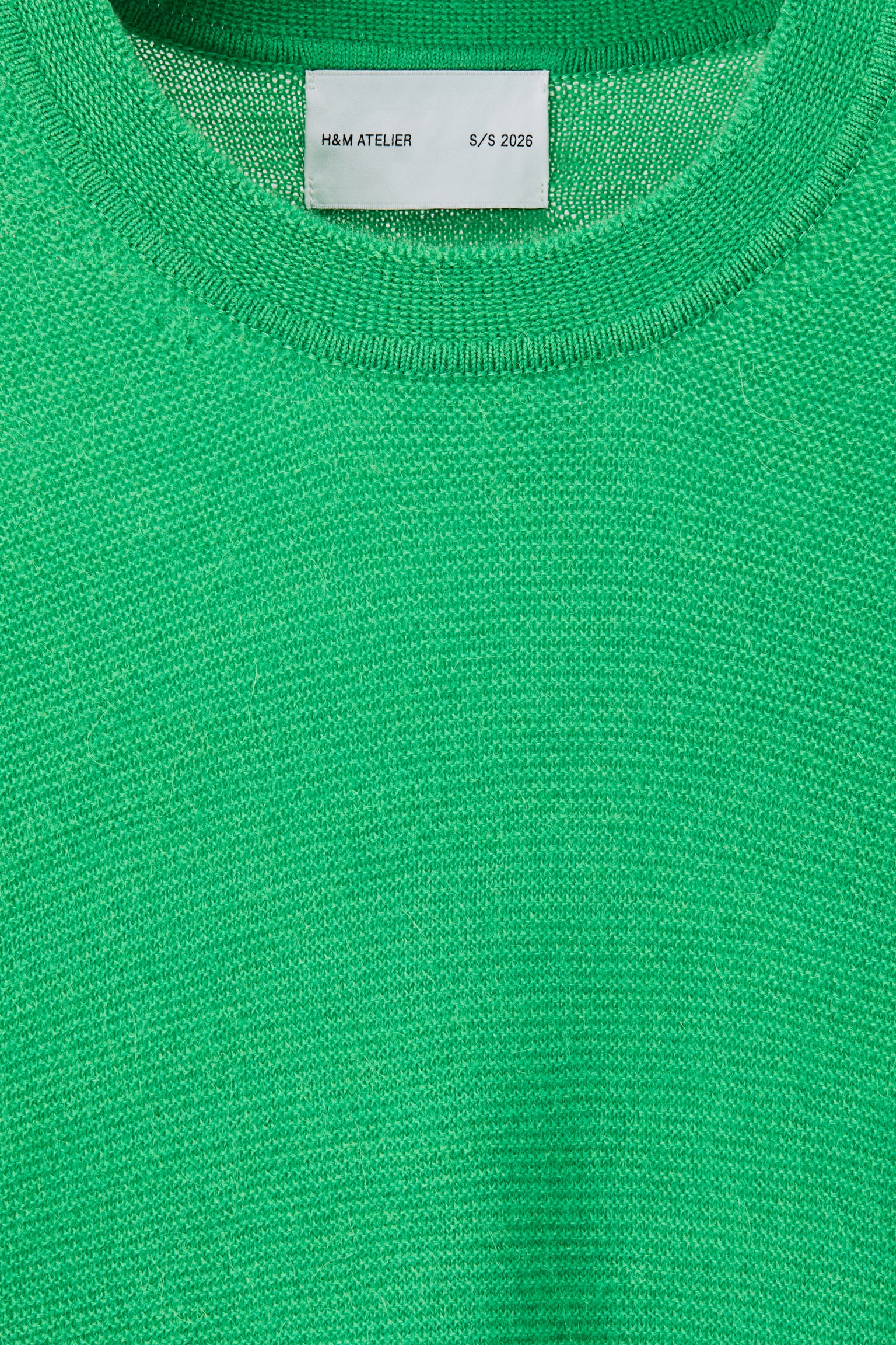 סוודר מתערובת צמר Loose Fit - ירוק עז - 9