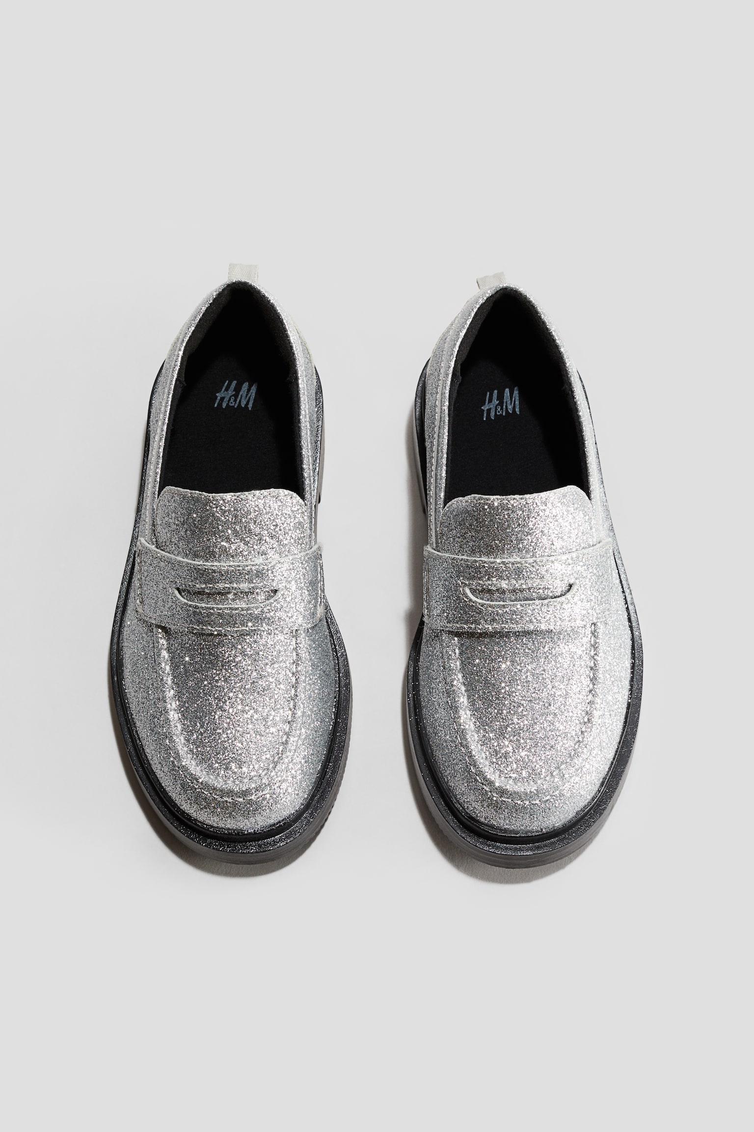 Loafers - Silver-coloured/Glitter/Black - 3