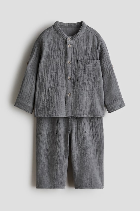 Детские джинсы H&M 2-piece Cotton Muslin Set
