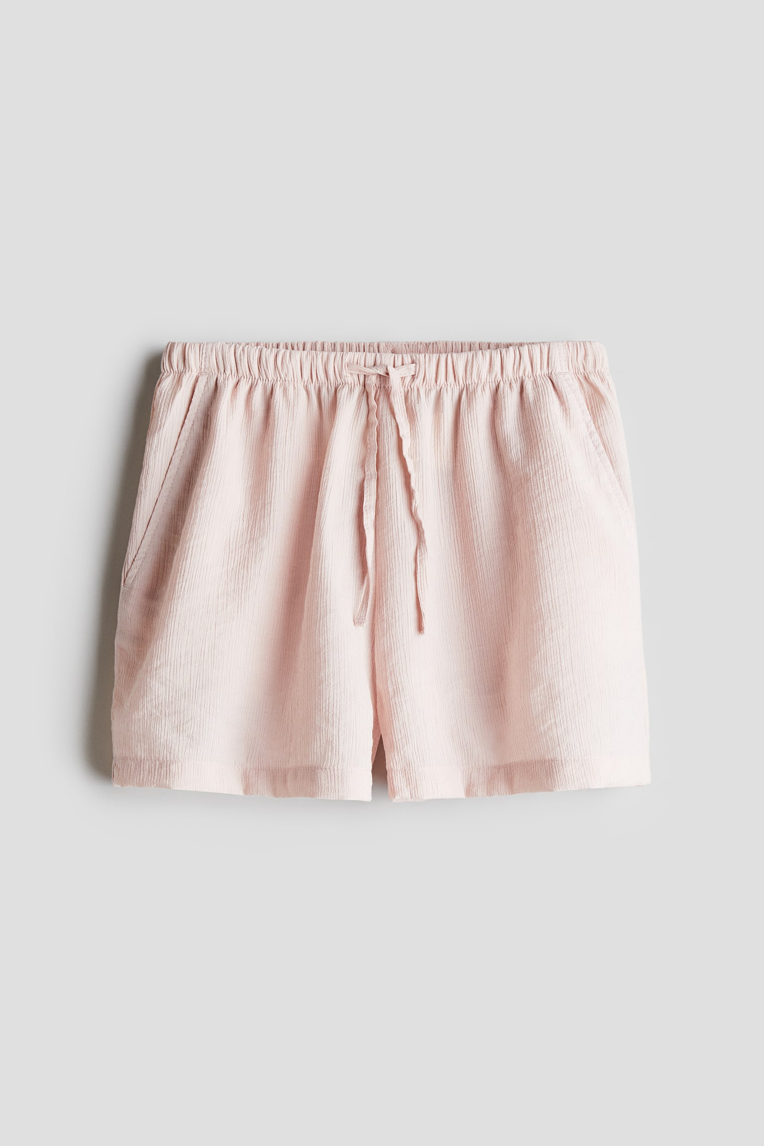 Pull-on shorts - Powder pink/Charcoal/Khaki green - 1