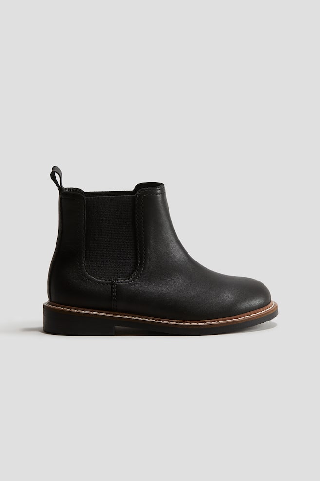 Bottines Chelsea - Noir/Marron - 1