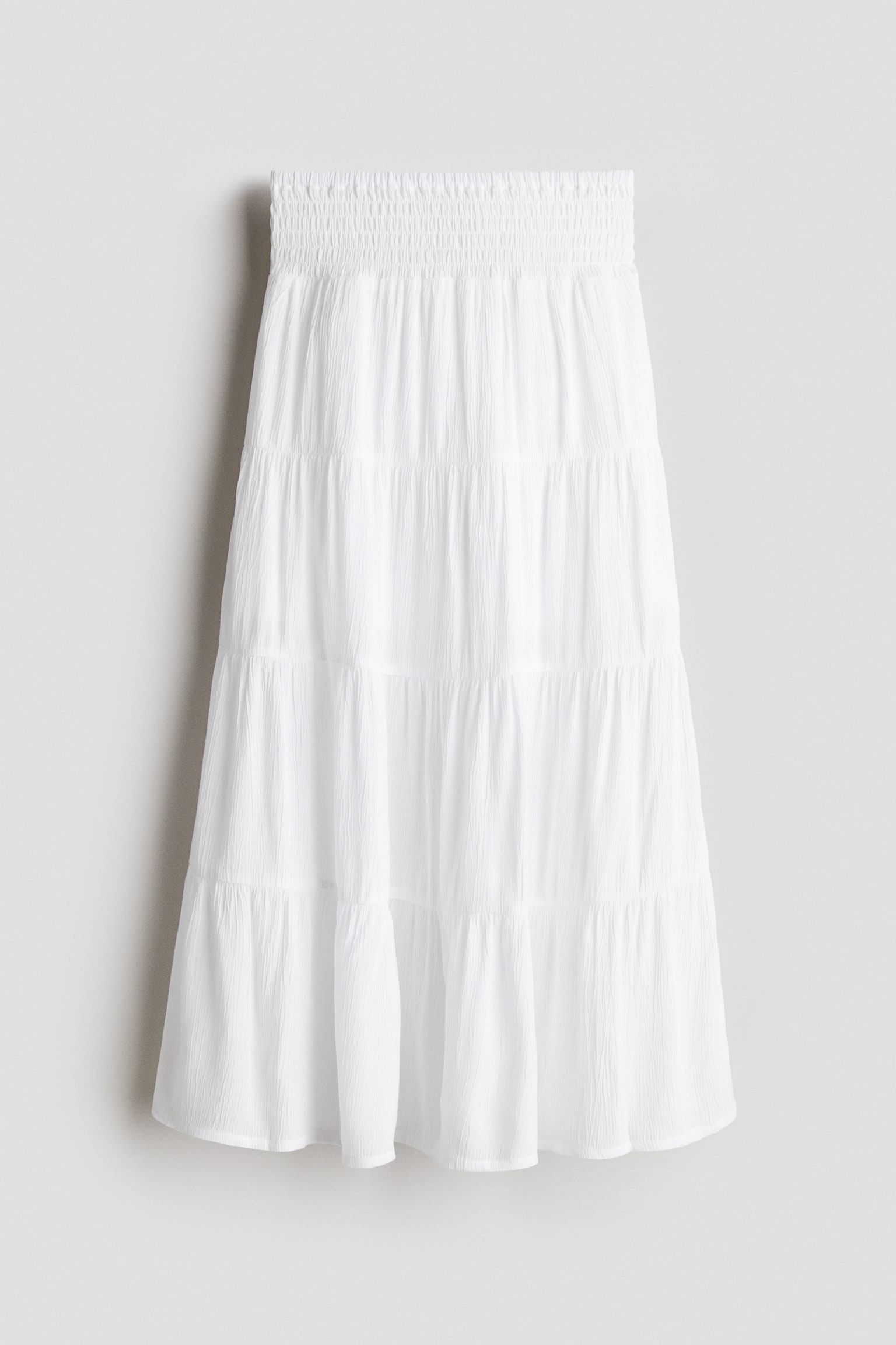 Детская юбка H&M Smocked Tiered, цвет: Белый — фото 1