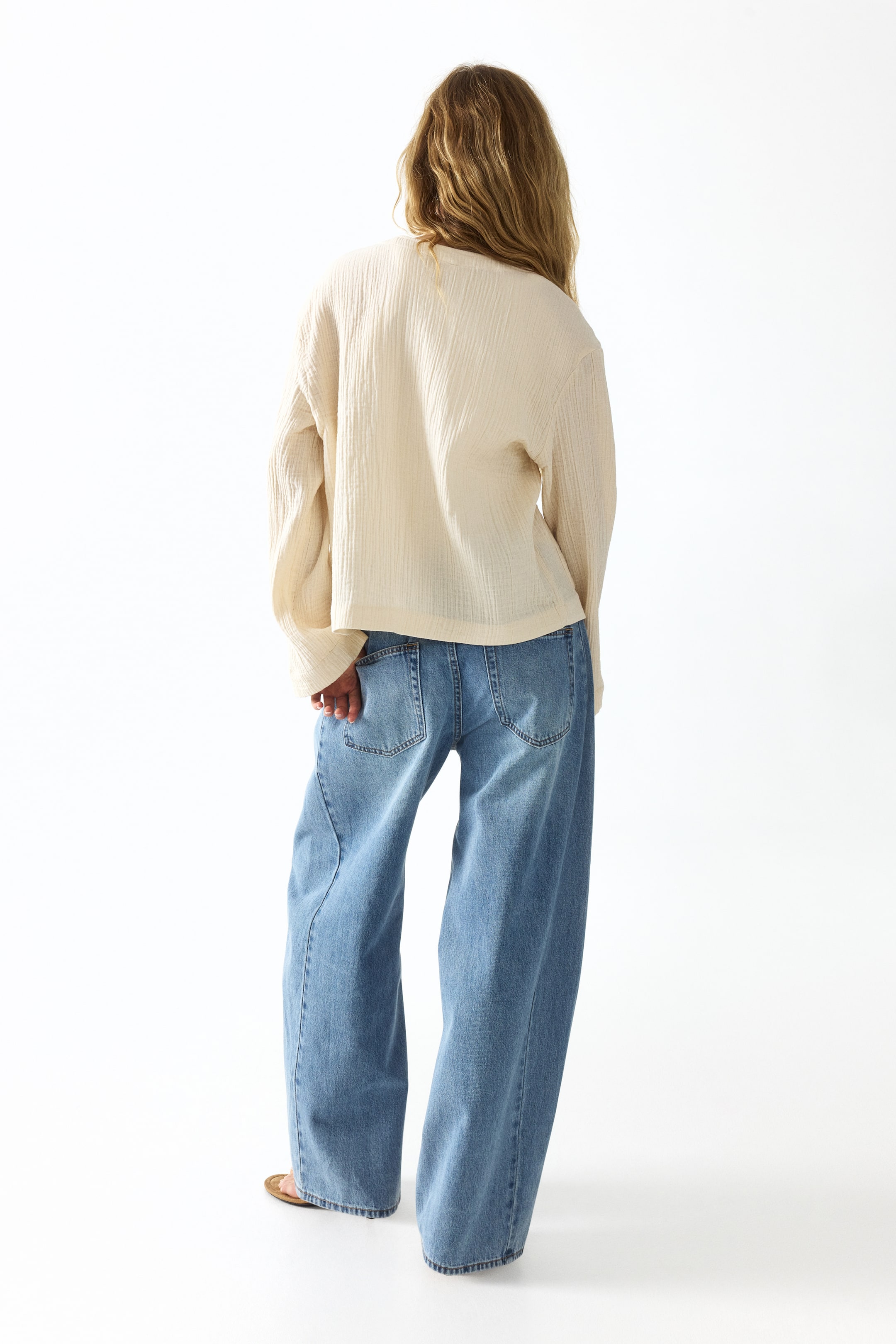 Veste à nouer en mousseline