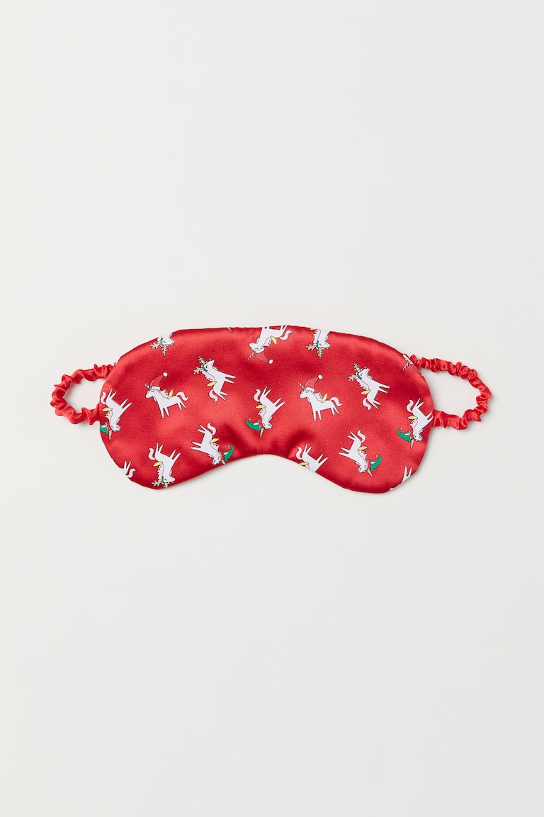 Masque Yeux Nuit Fdit 5 Couleurs Masque De Couchage De Couverture Mignon Lisse Pour Les Yeux Christmas Cerf Pour Maison Voyage(Renne Masque De Sommeil