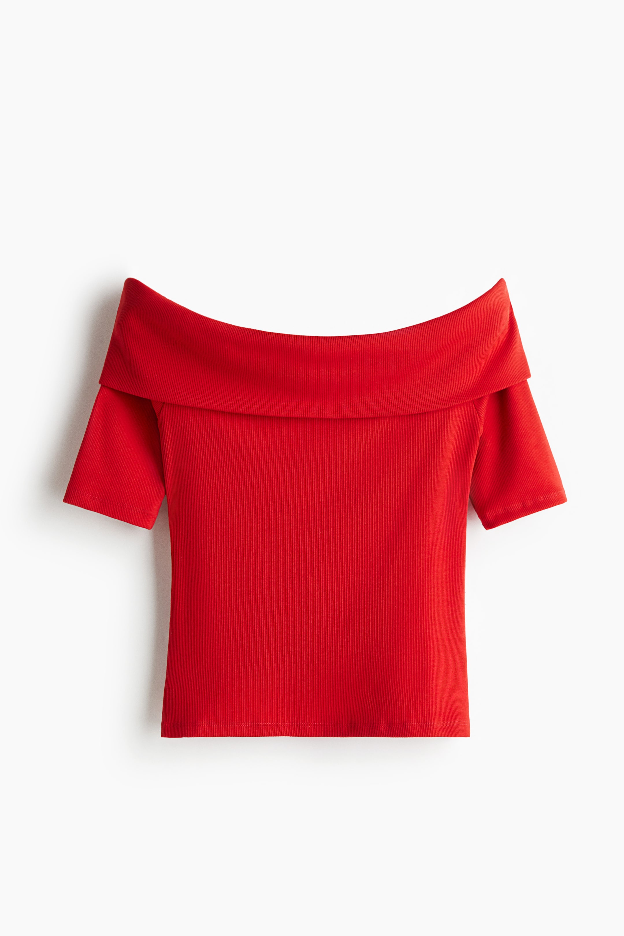 Büyük resmi görüntüle: Omuzları Açık Ribanalı Üst - Parlak kırmızı - KADIN | H&M TR 5