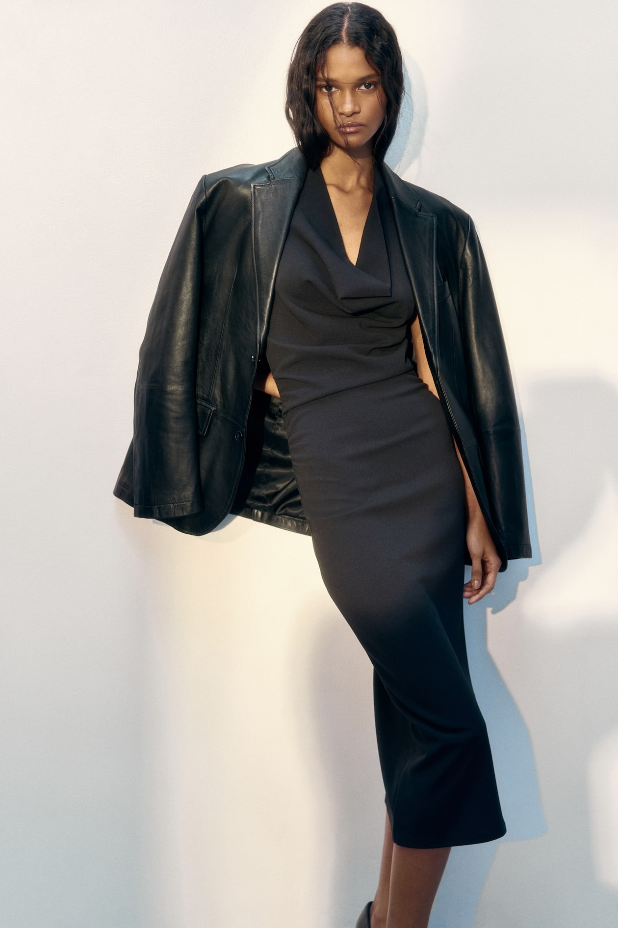 Draped Halterneck Dress - image 2