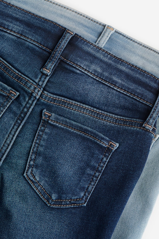 2-Pack Super Soft Skinny Fit Jeans - Denimblau/Helles Denimblau/Denimblau/Schwarz - 4