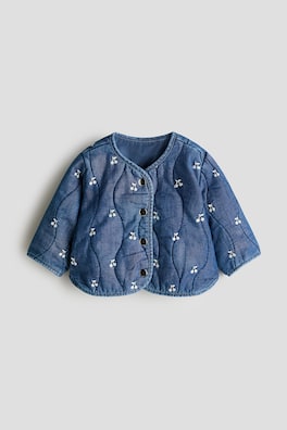 Quiltad jeansjacka