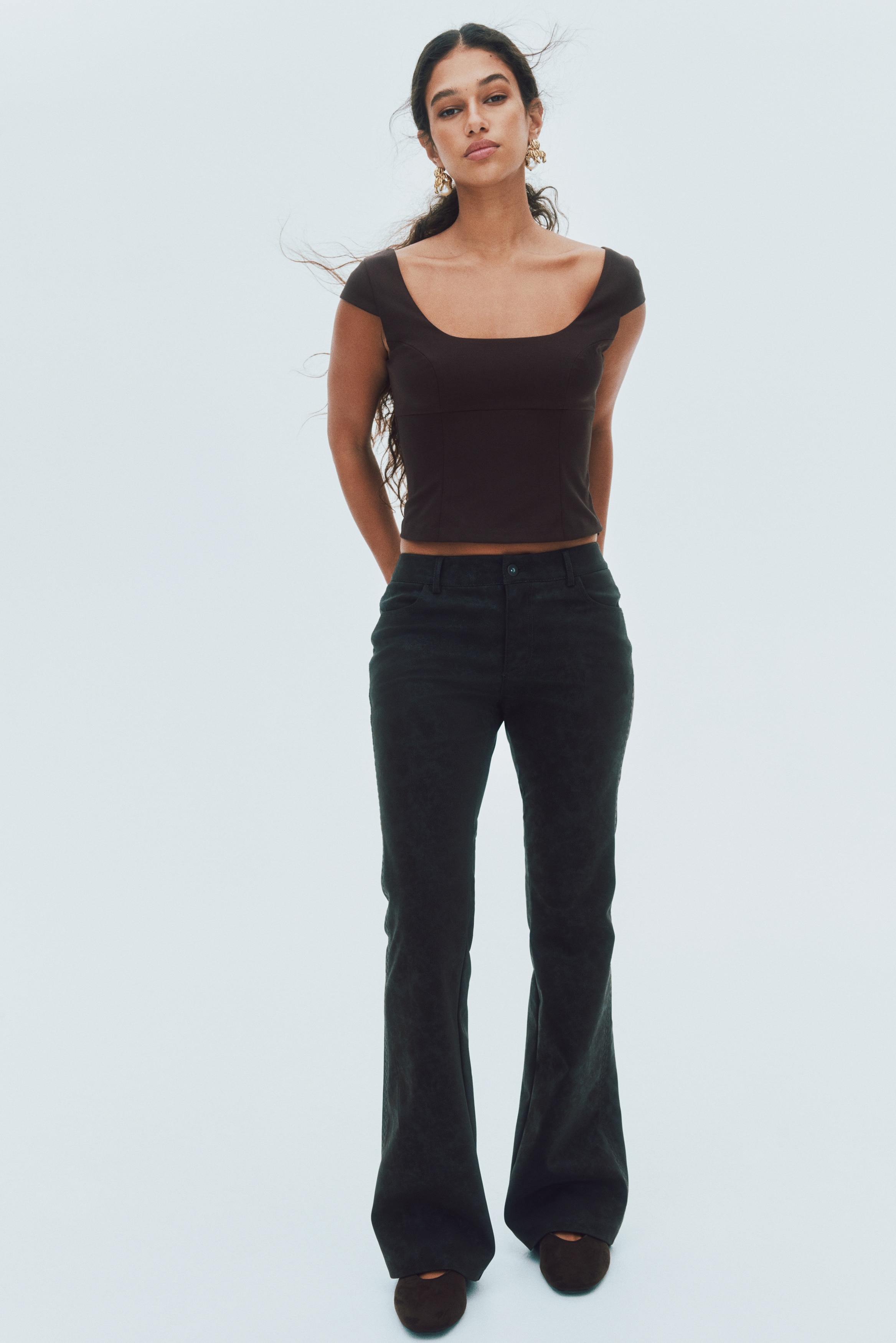 Cap-sleeved top