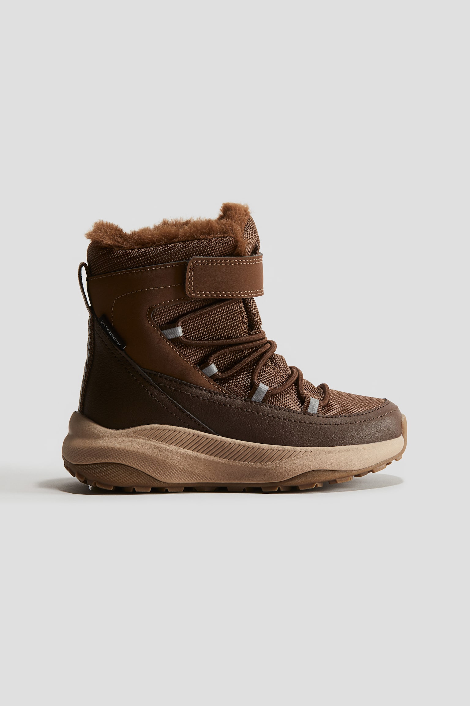 Waterproof snow boots - Brown/Light pink - 1