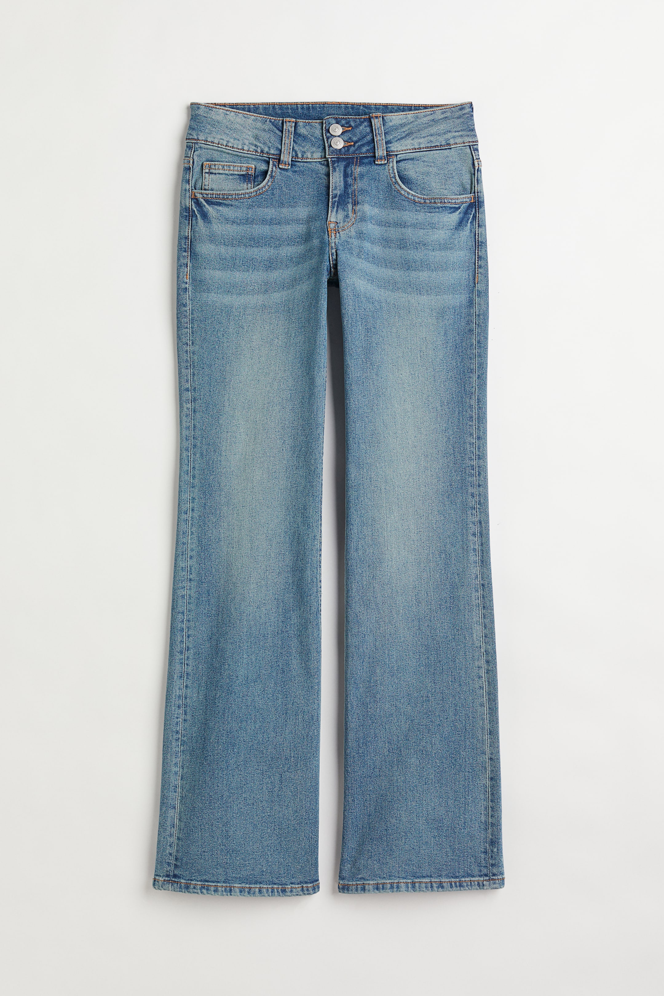הצגת תמונה גדולה יותר: Flare Low Jeans - כחול ג'ינס - Ladies | H&M IL 1