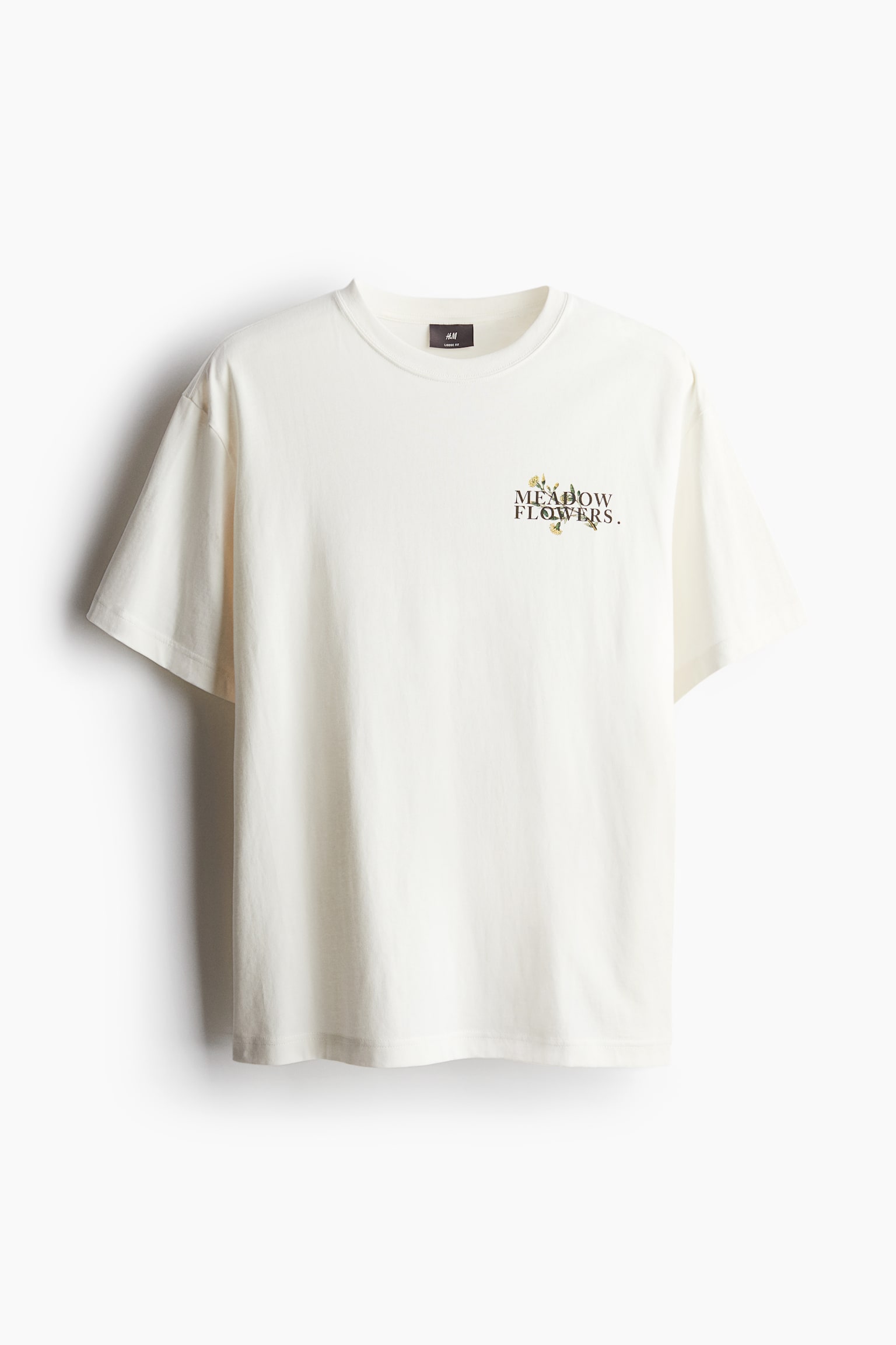 Loose Fit Printed T-shirt - White/Meadow Flowers/White/Flowers/White/Aesthetically Pleasing/Greige/Imagine/Black/Fortuna/Dark brown/Peer Peepz/White/Mortazza/White/Good Times/Light beige/Riddance/White/Less is More/White/Nostalgia/Black/Saint Louis/White/One Winner/White/Holidays/Black/Palm tree/White/Aura Artist House/White/White/NYC Run Club/Cream/Balance Focus - 2