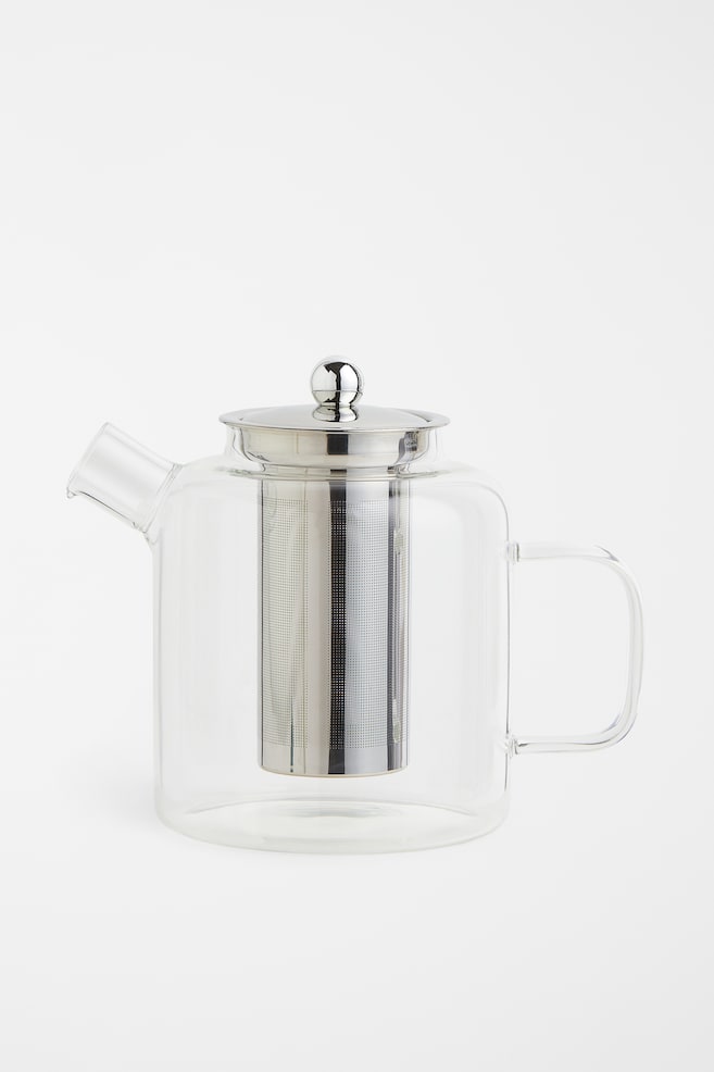 Large glass teapot - Clear glass - 1