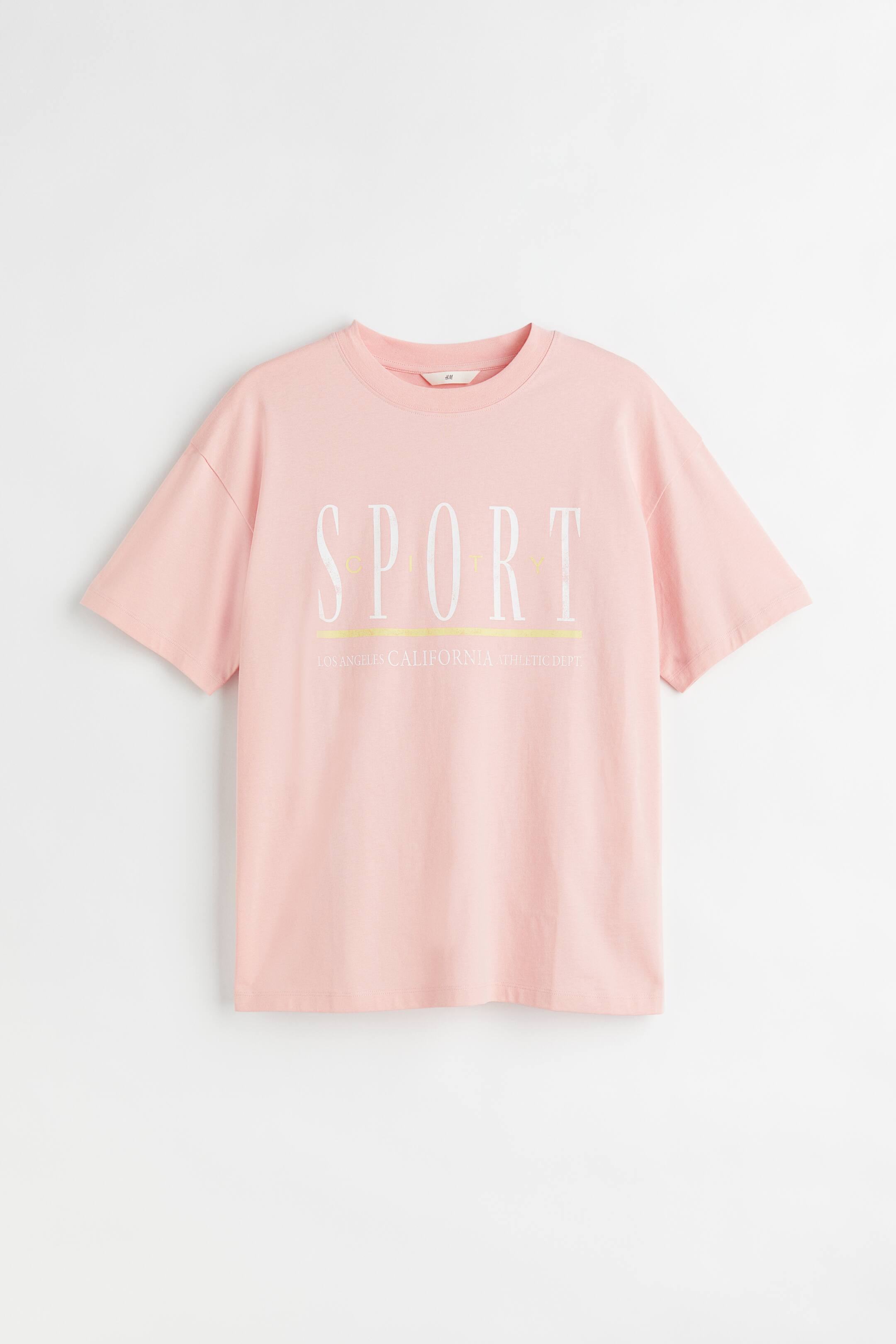 查看大圖: 圖案T恤 - 蜜粉紅色/Sport - Ladies | H&M 1