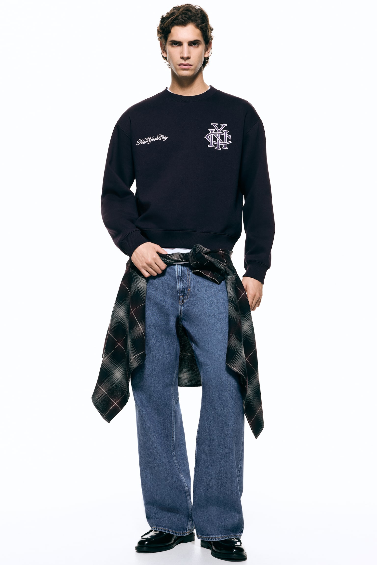 Loose Fit Printed sweatshirt - Navy blue/NYC/Dark purple/New York City/Grey marl/New York City - 5