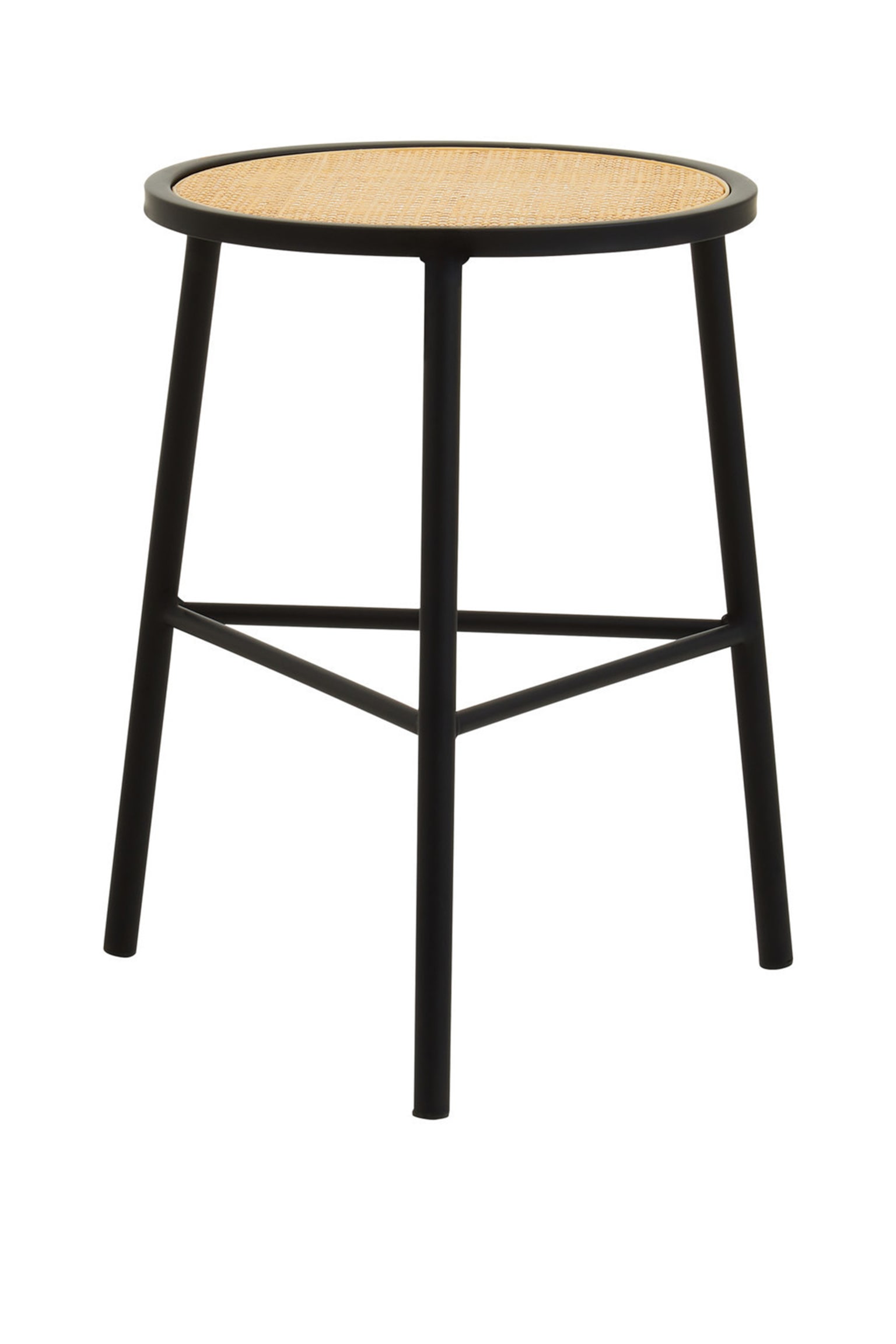 Depok Stool - Black And Natural - 1