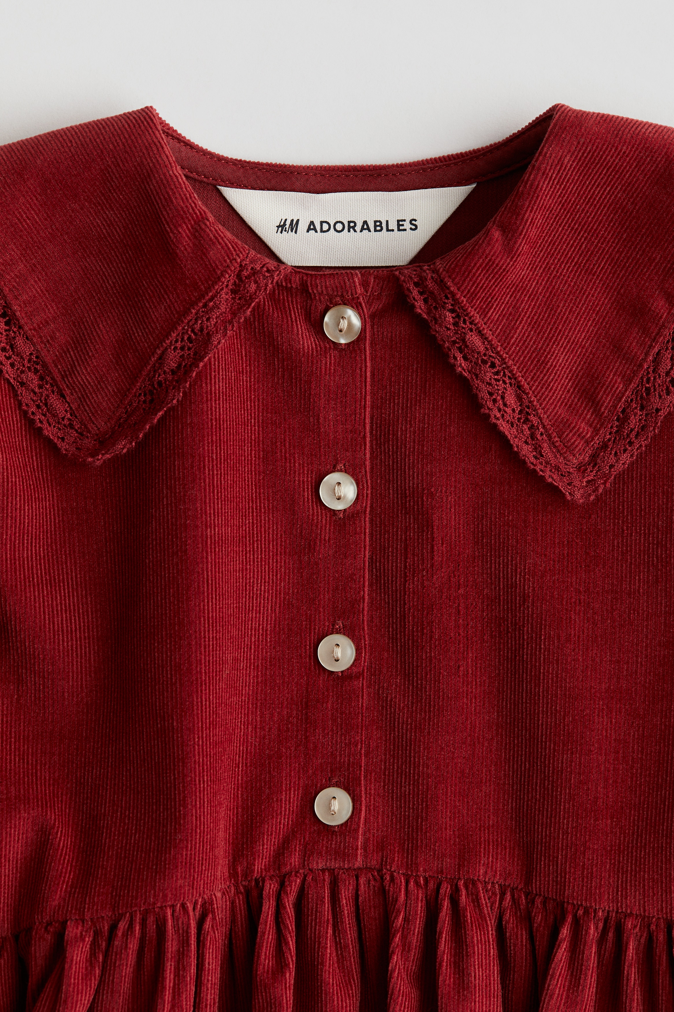 h&m red corduroy dress NWT H&M Girl corduroy Dress