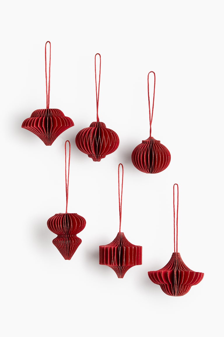 6-Pack Paper Ornaments