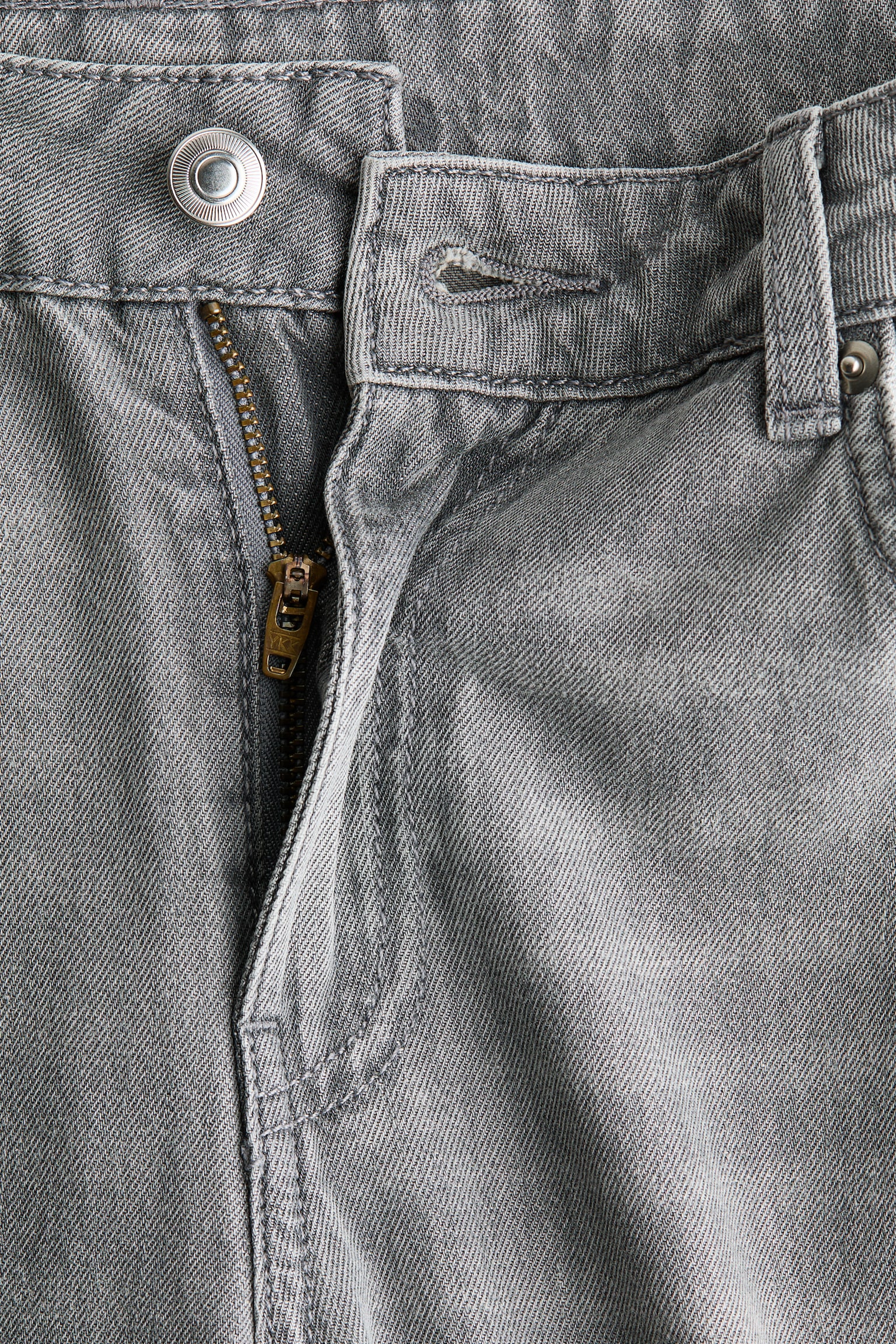 Wide Regular Waist Jeans - Cinzento/Azul denim/Azul denim escuro - 5