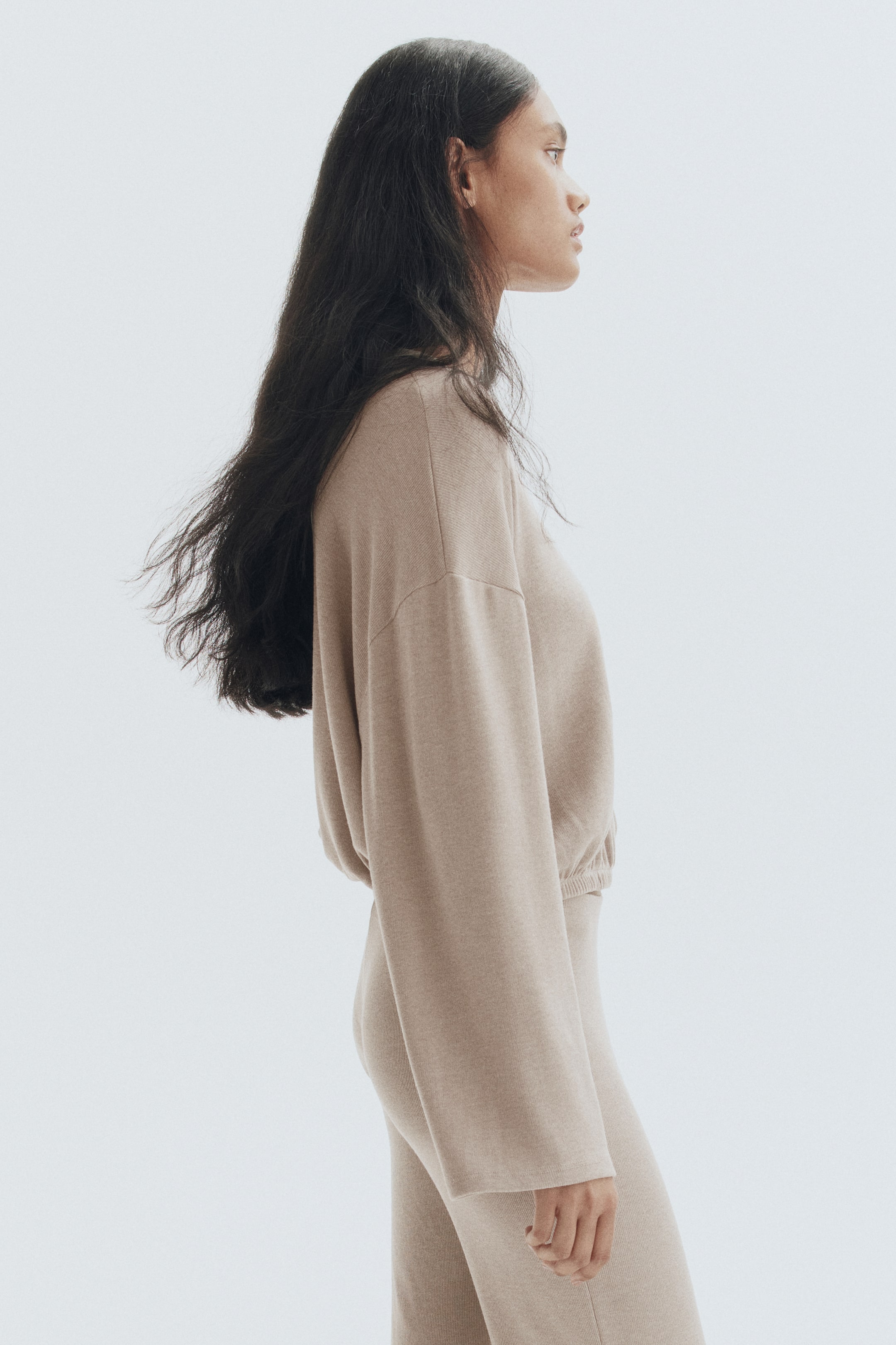 Agrandir l'image: Oversized top - Taupe - FEMME | H&M BE 3