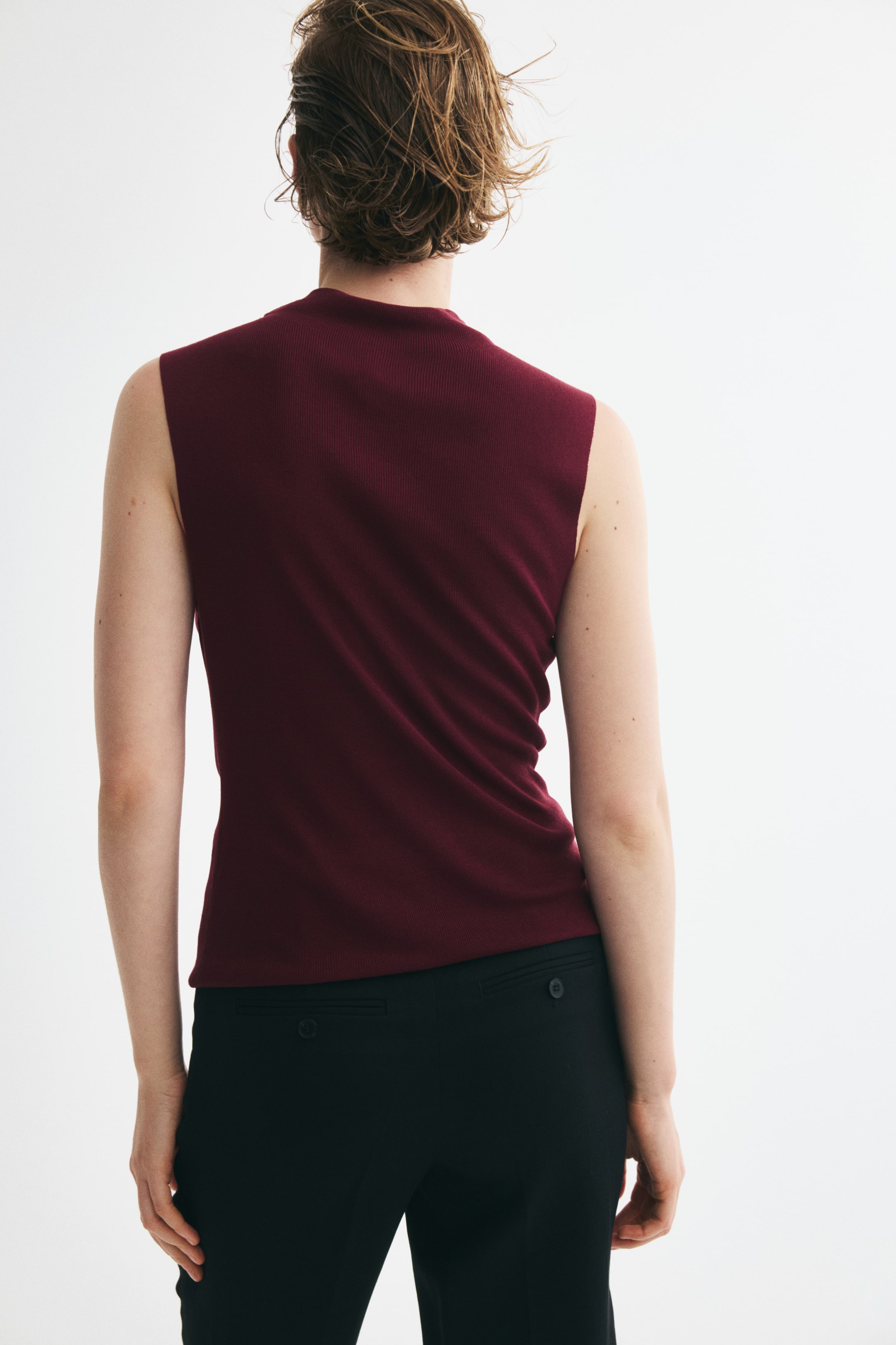 Draped Knit Top