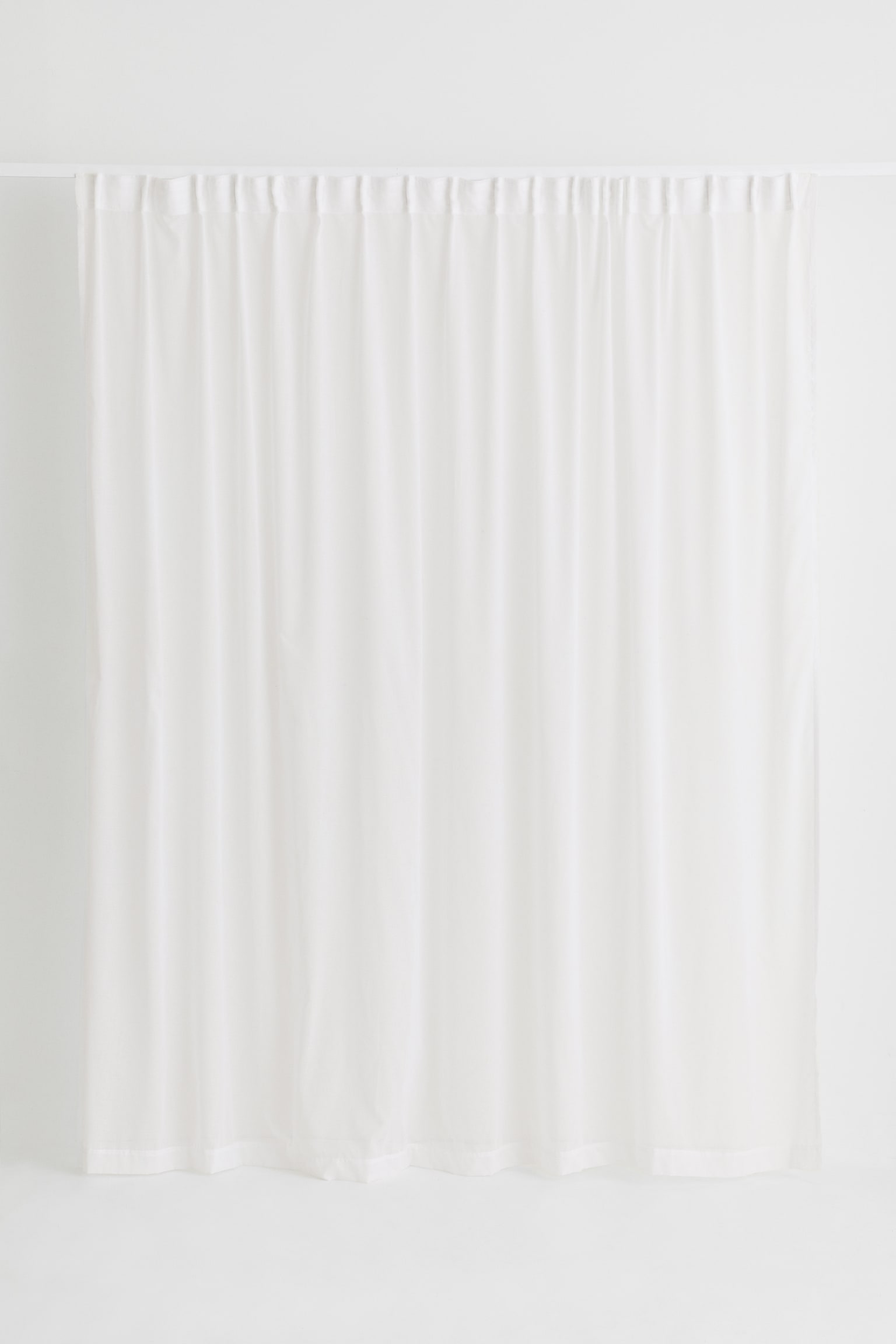 1-pack wide curtain length - White/Light beige/Greige/Light khaki green - 6