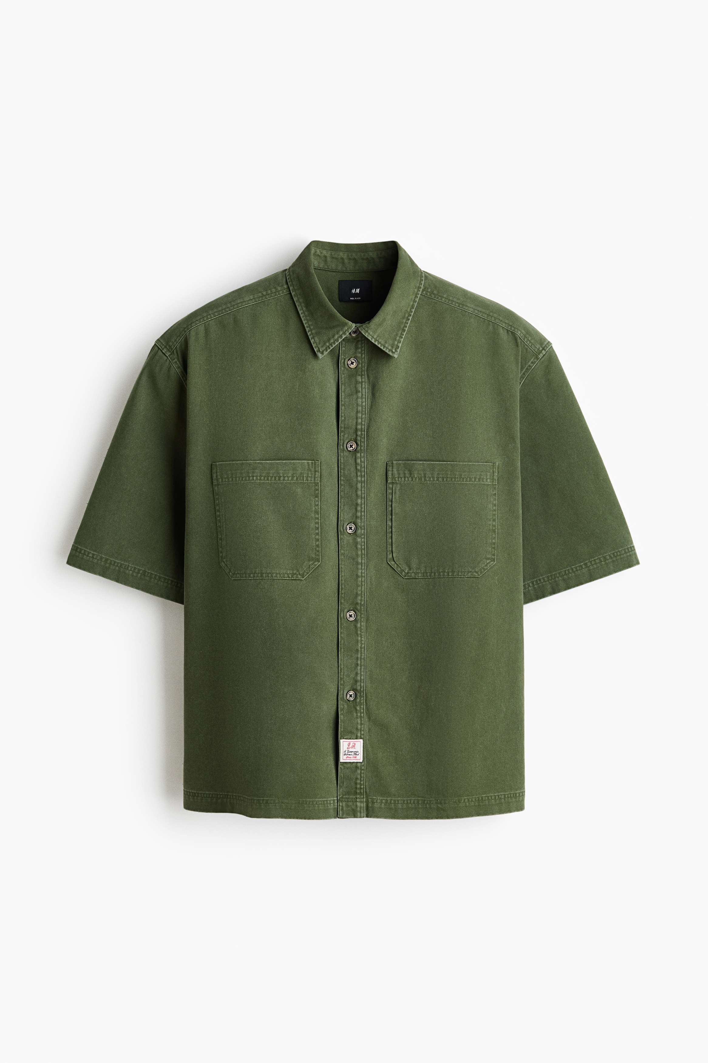 Relaxed Fit Denim shirt - Khaki green