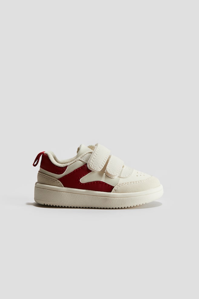 Color-block Sneakers - White/red - 1