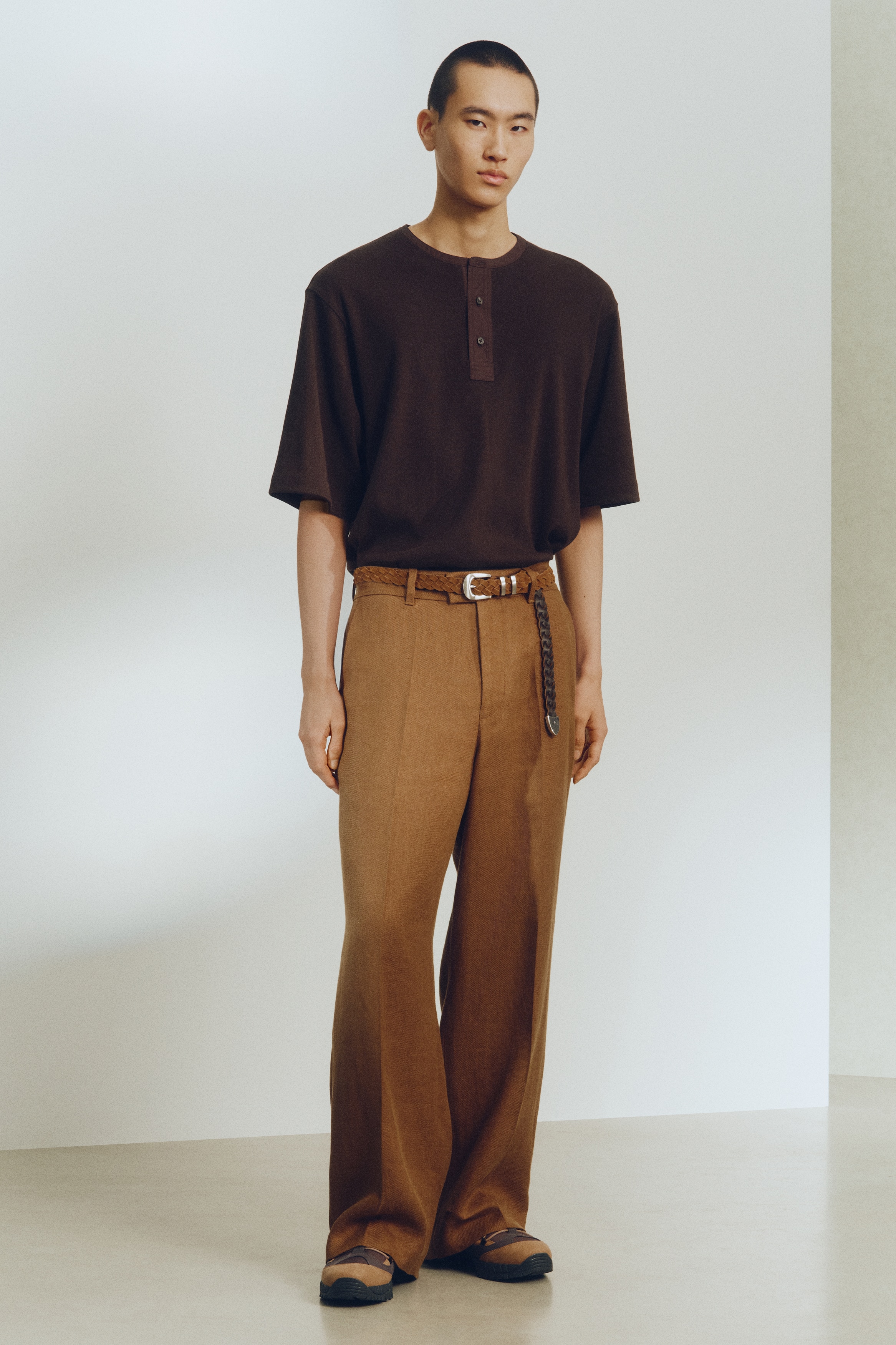 Loose-Fit Linen-Blend Henley Shirt from H&M - $39.99