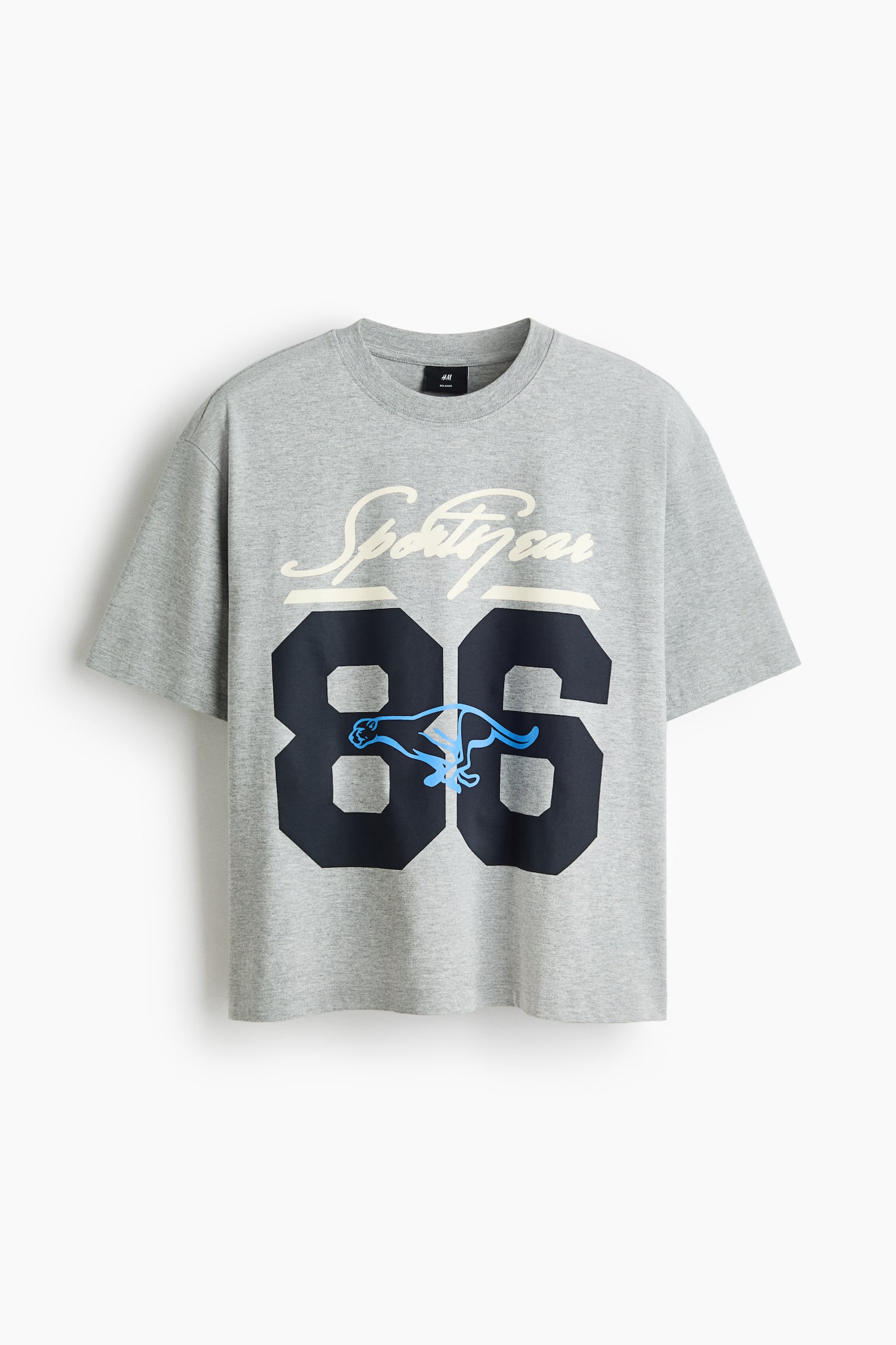 Relaxed-Fit Printed T-Shirt - Gray melange/Sport Gear 86/Pale yellow/Sports Club/Dark blue/St. Ives Hotel/Navy blue/Sunset Race/White/Track Unit TRK/Light blue/1992/Light gray melange/Brooklyn/Cream/Sports Soc. - 1