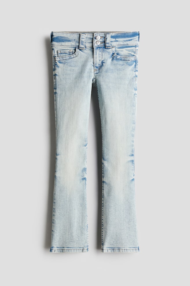 Bootcut Low Jeans - Light denim blue/Dark denim blue/Light gray - 1