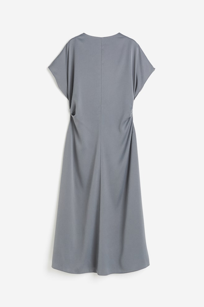 Tapered-waist dress - Grey/Light blue - 2