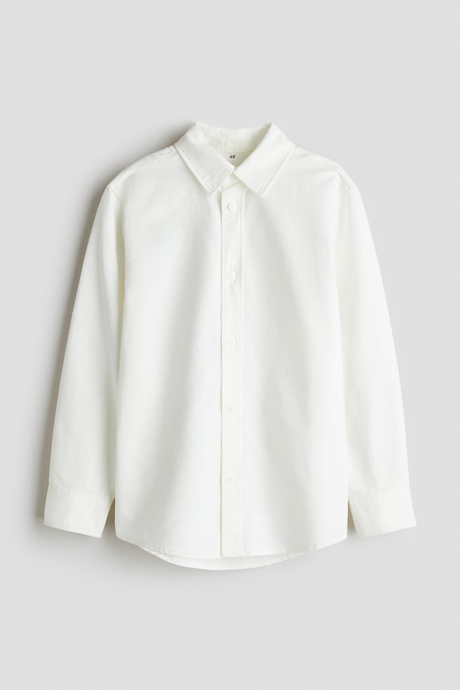 Cotton Shirt - White - 1
