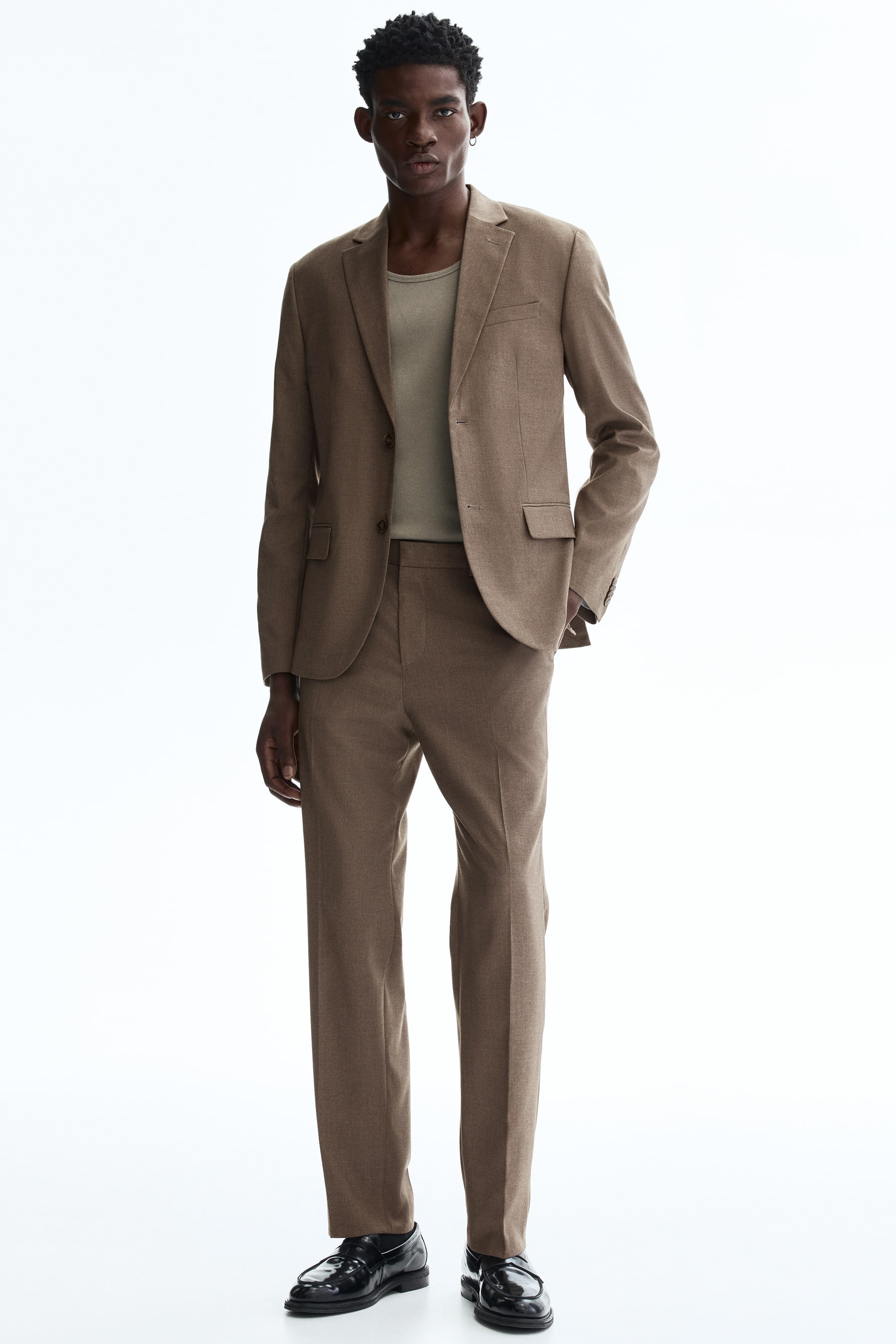Regular-Fit Single-Breasted Jacket