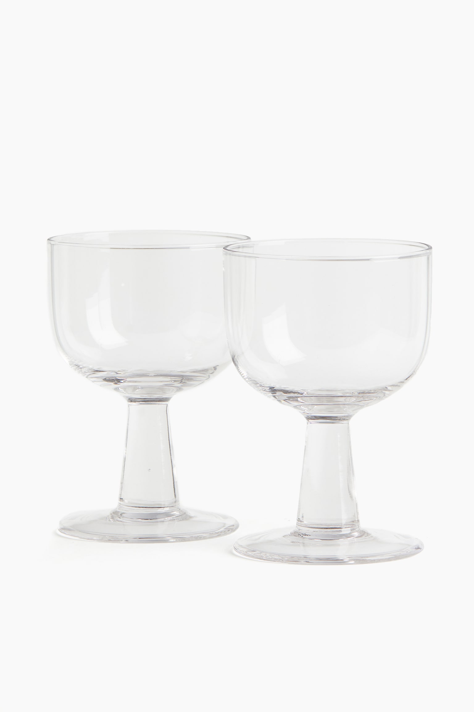 2-pack wine glasses - Clear glass/Olive green - 1