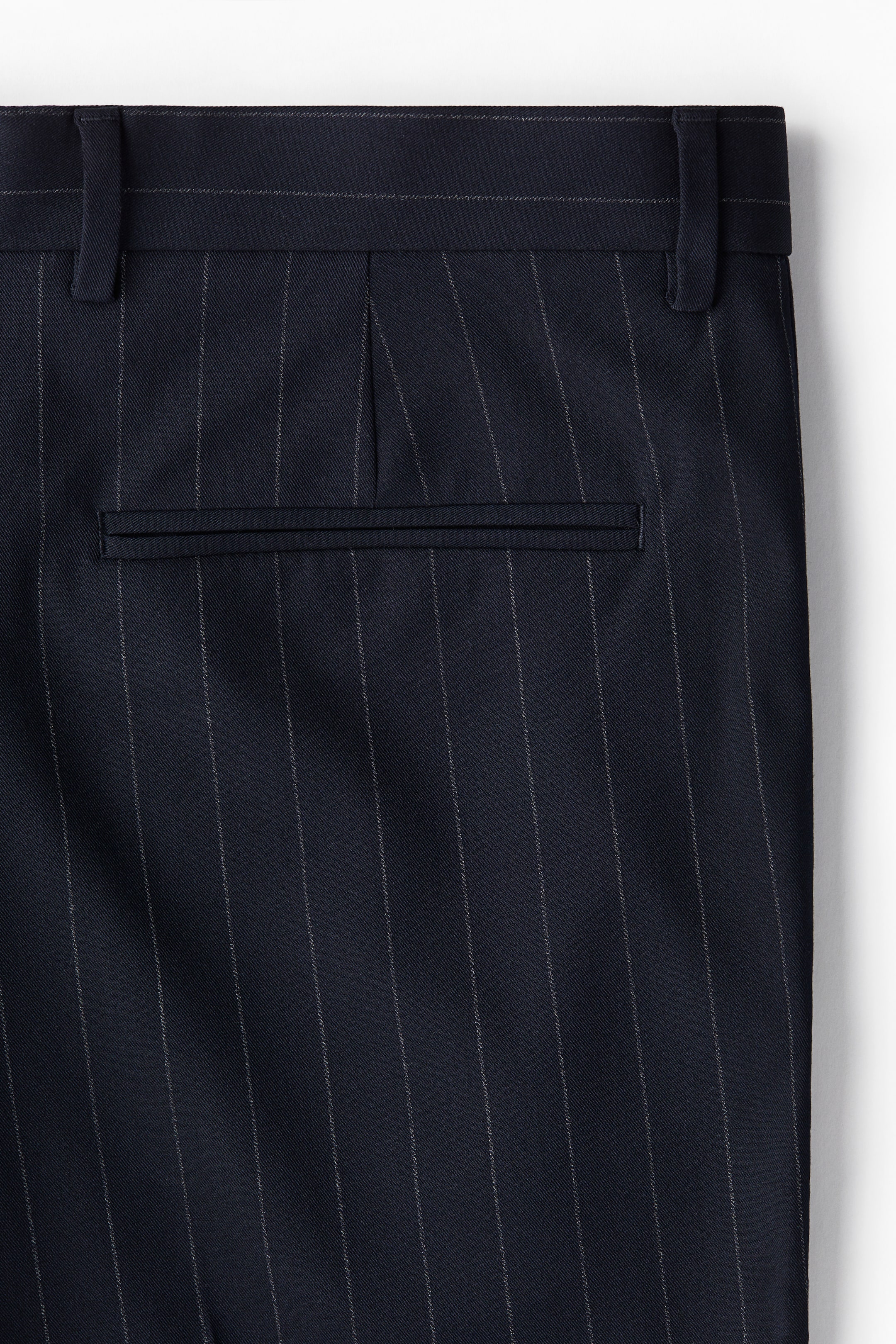 Slim Fit Suit trousers - Navy blue/Pinstriped - Men | H&M GB 8