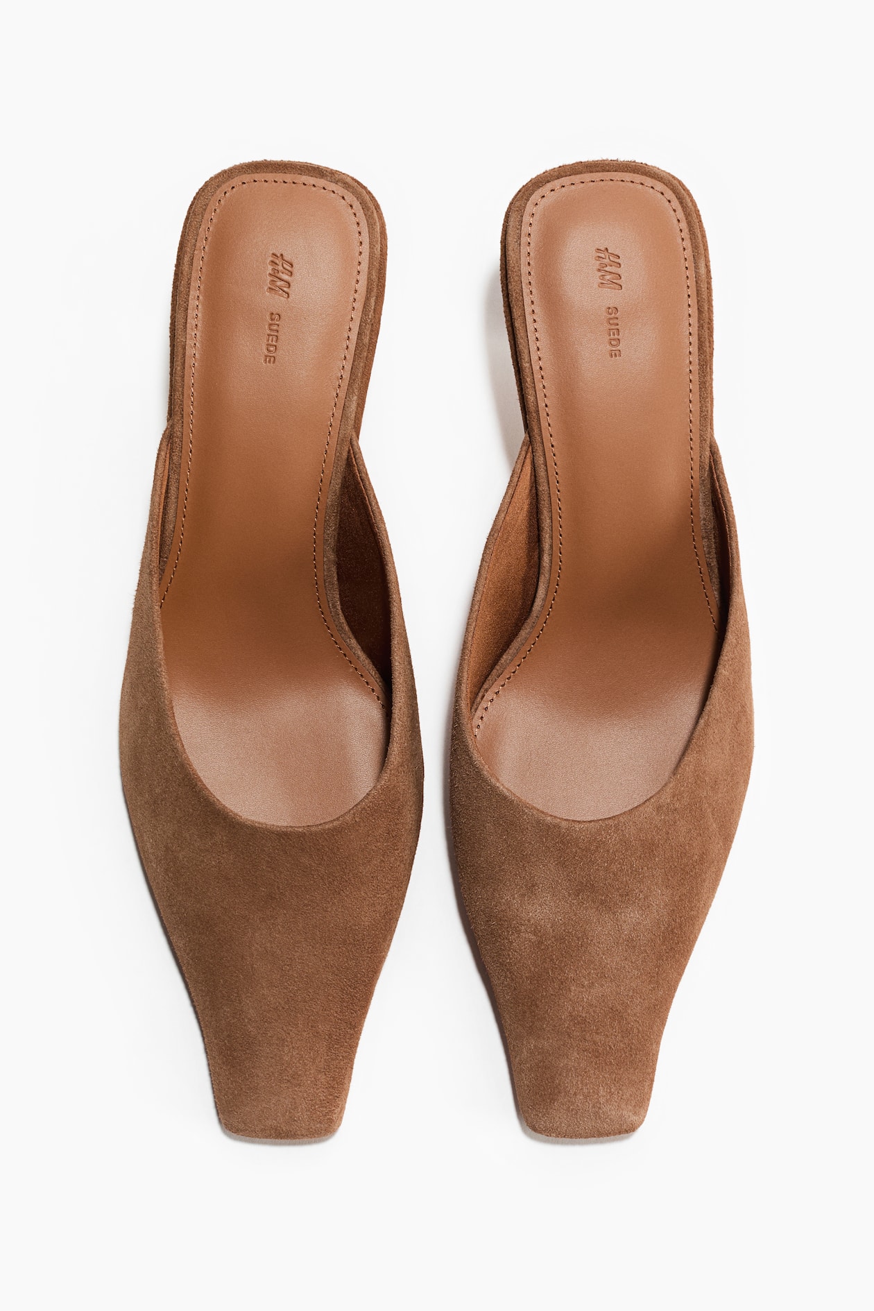 Cone-Heeled Leather Mules - image 3