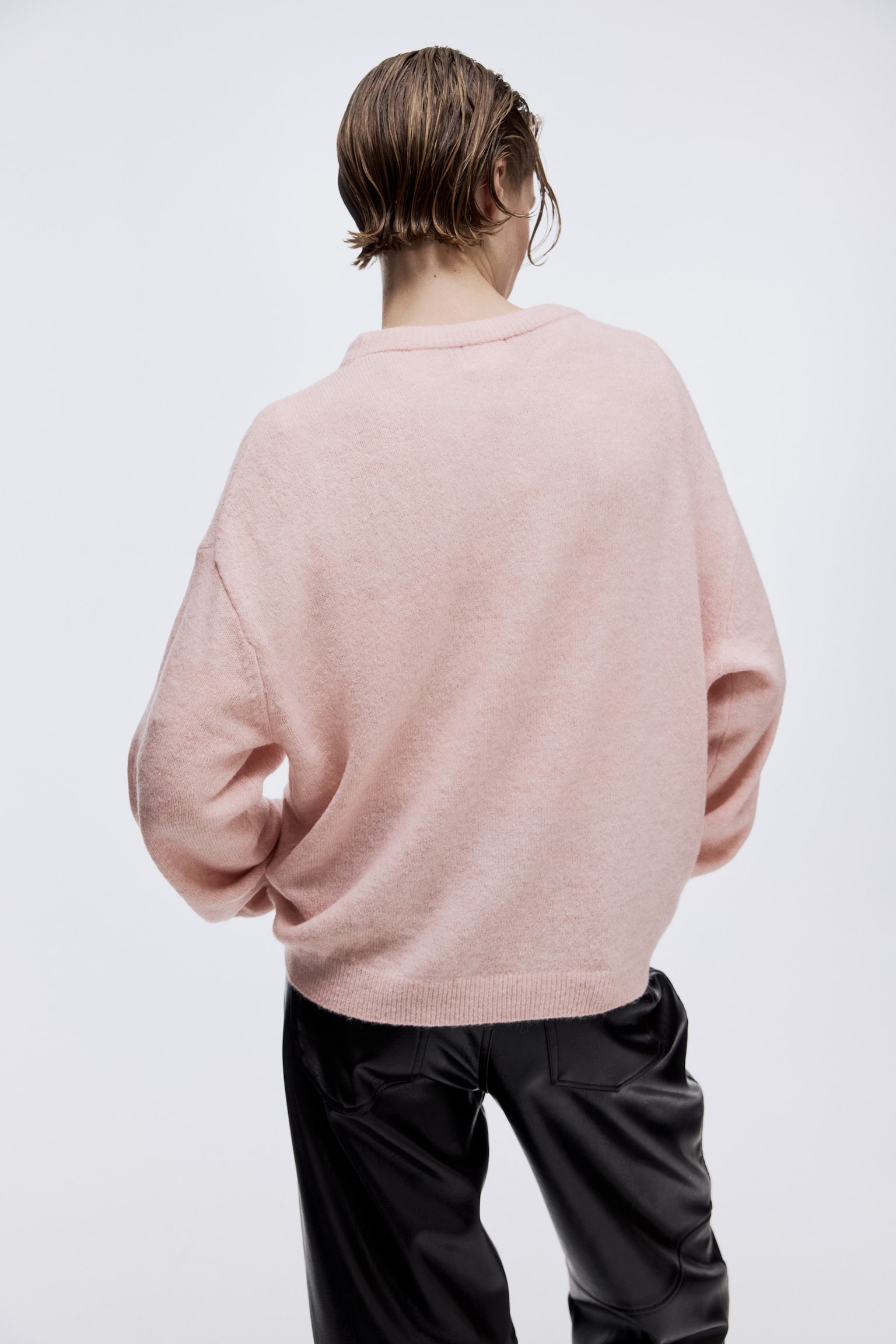 Knitted jumper - Light pink/Light beige marl/Dark mole/Light mole marl/Sage green/Cream/Red/Light yellow/Black/Striped/Dark green/Light pink/Cream/Striped/Black/Green/Cream - 5