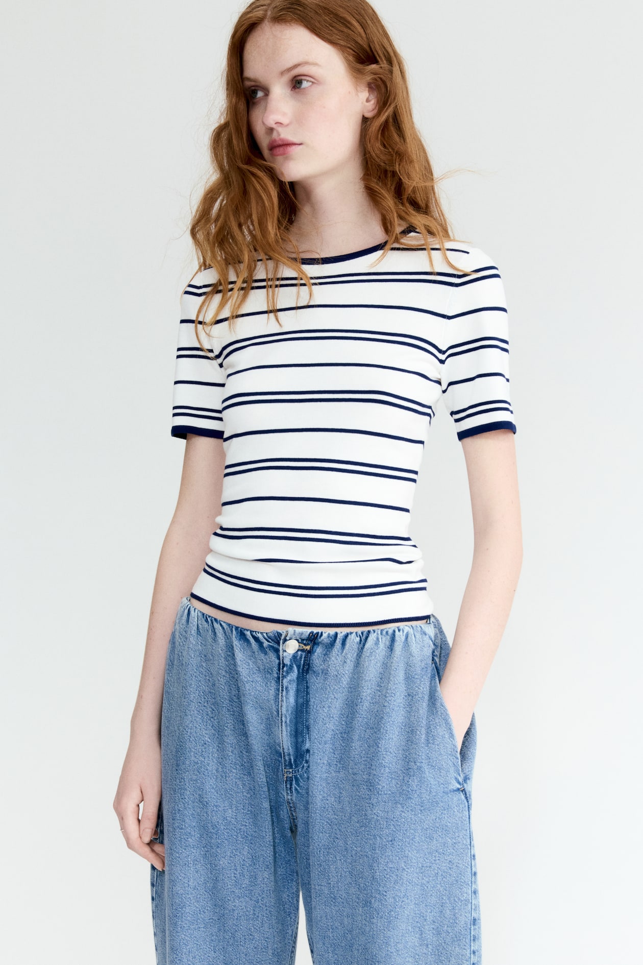 Fine-Knit T-Shirt - image 3