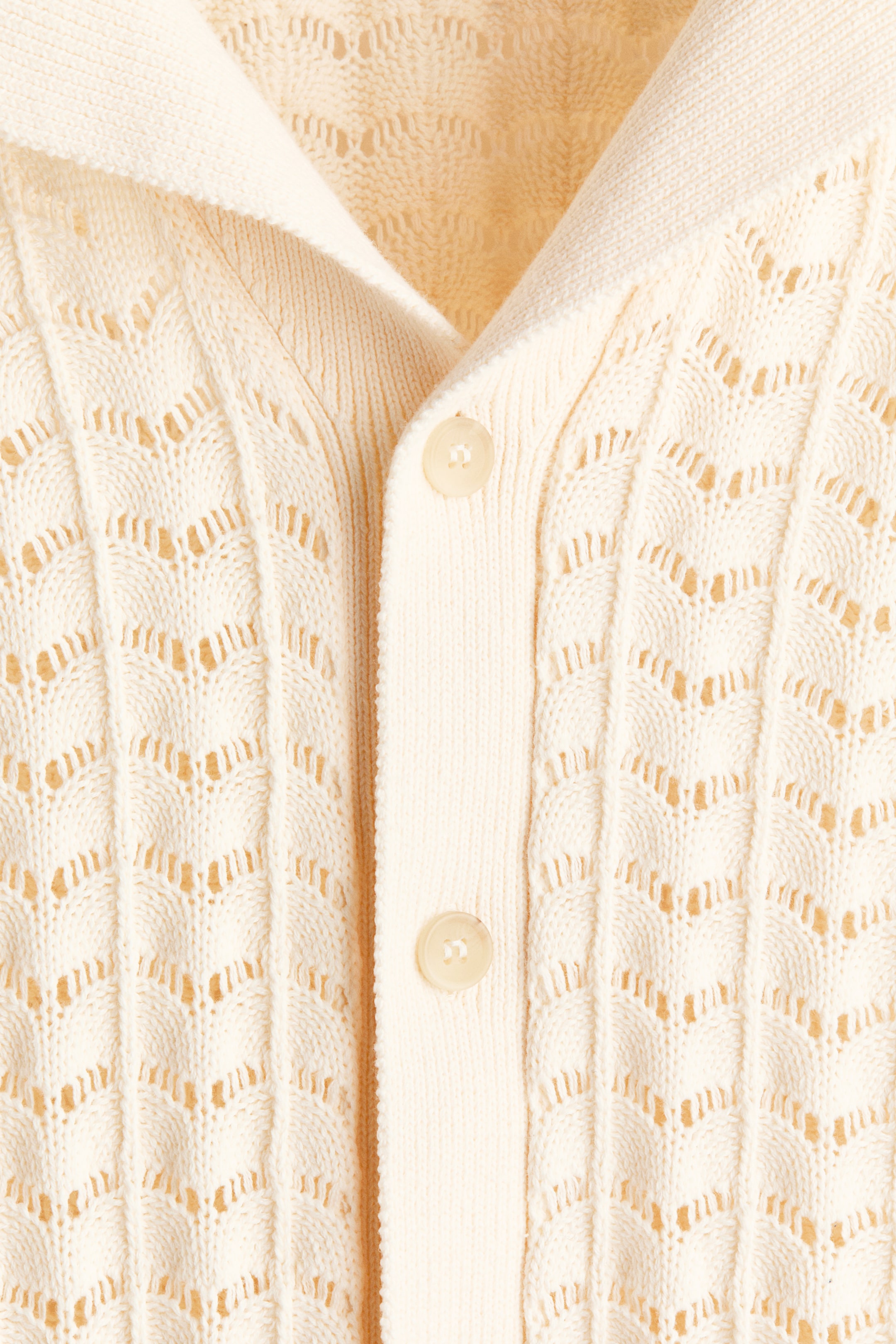 Relaxed-Fit Pointelle-Knit Resort Shirt
