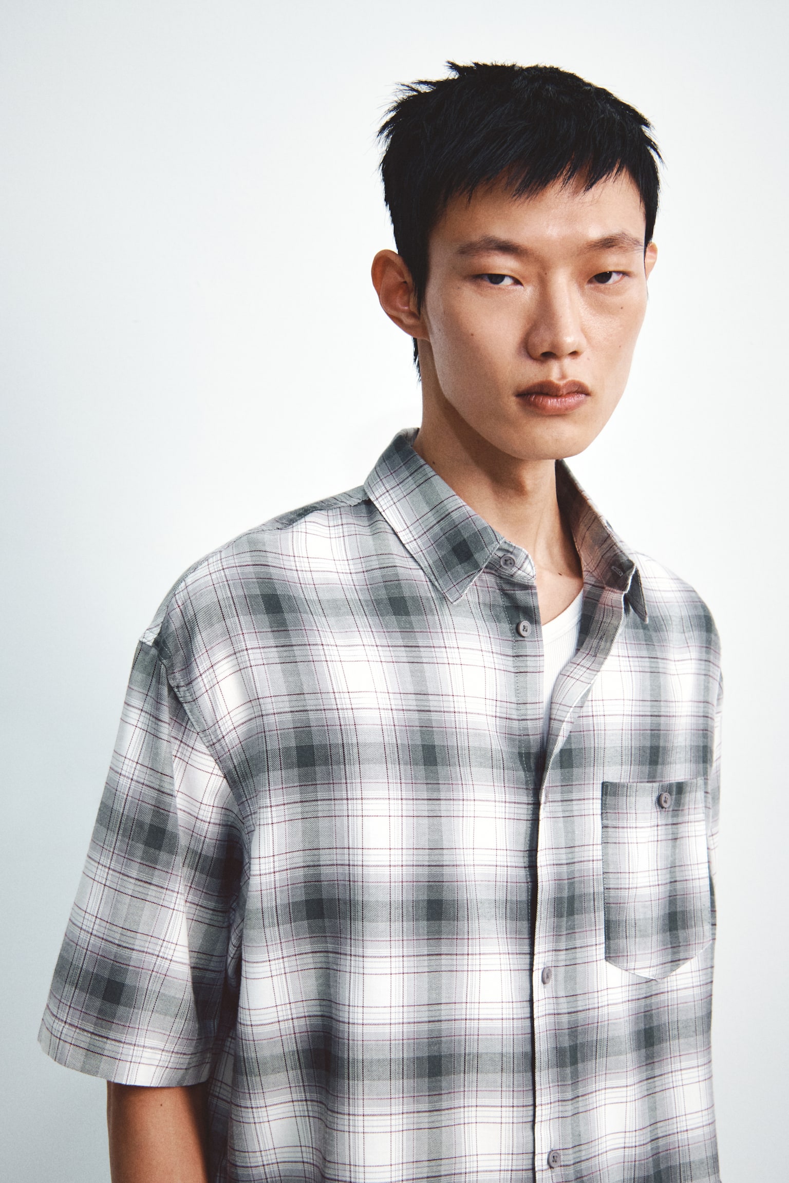 Regular-Fit Shirt - Dark gray/plaid/Dark gray/plaid - 5