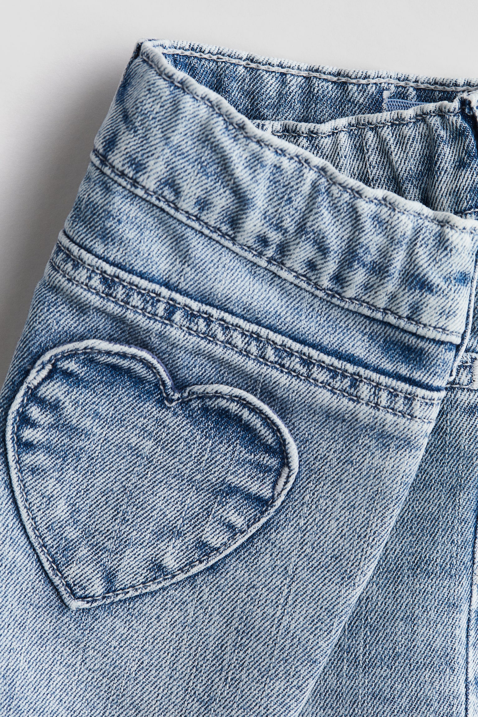 Heart-pocket jeans - Light denim blue/Light grey/Denim blue - 3