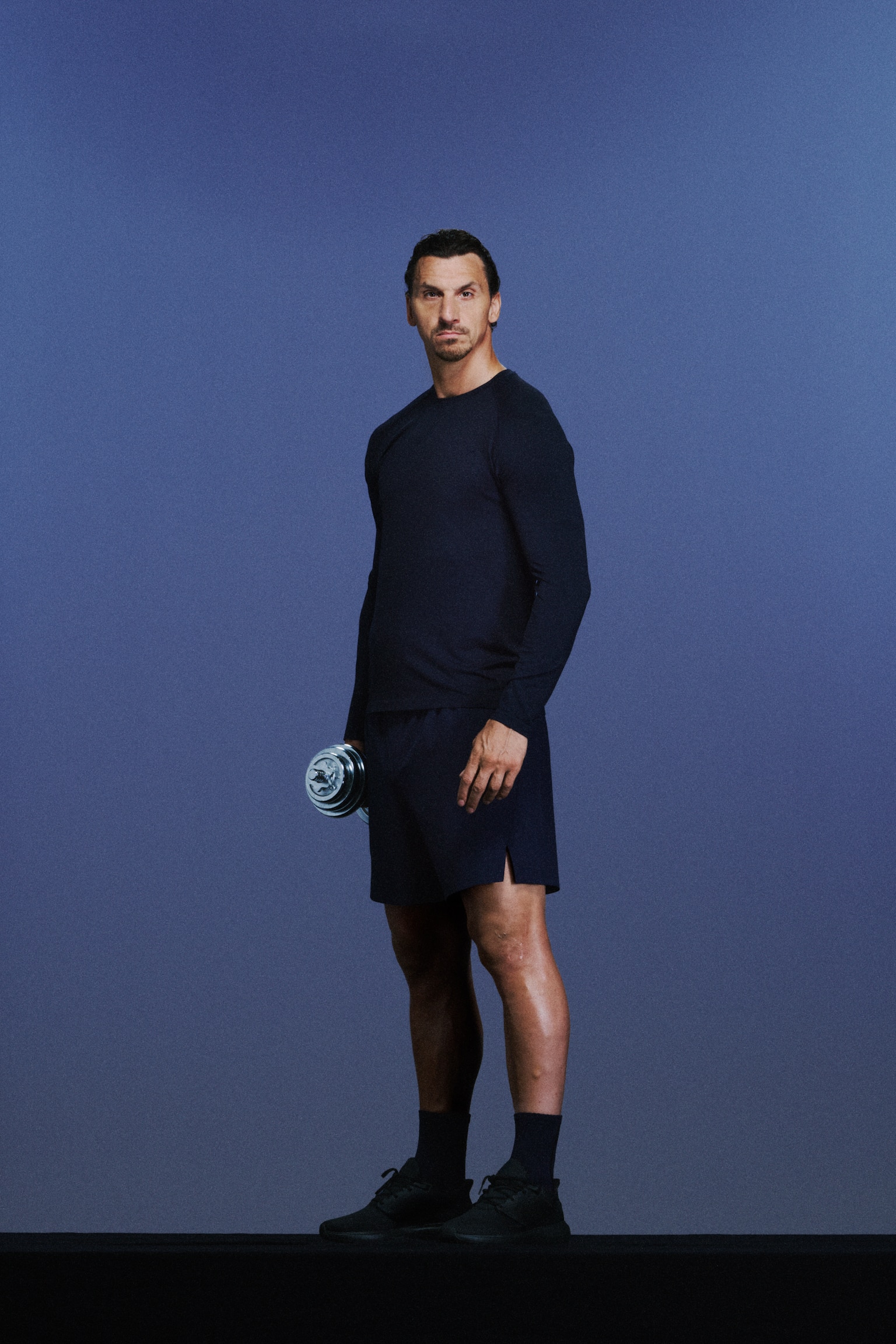 Muscle Fit Treningsgenser med DryMove™ - Mørk marineblå/Move Zlatan/Hvit/Move Zlatan - 2