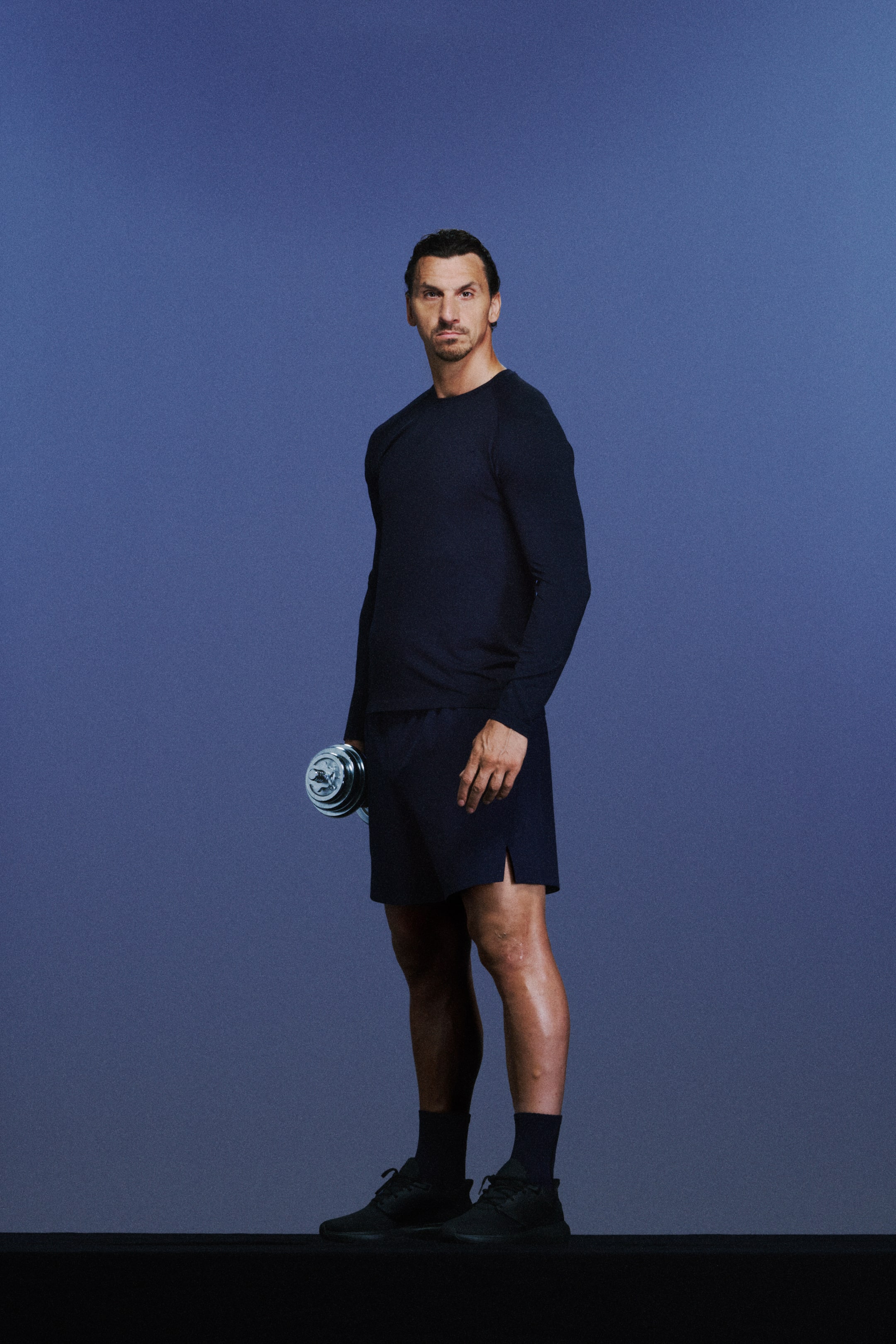 Ingrandisci l'immagine: Maglia sportiva Muscle Fit con DryMove™ - Blu navy scuro/Move Zlatan - UOMO | H&M CH 1