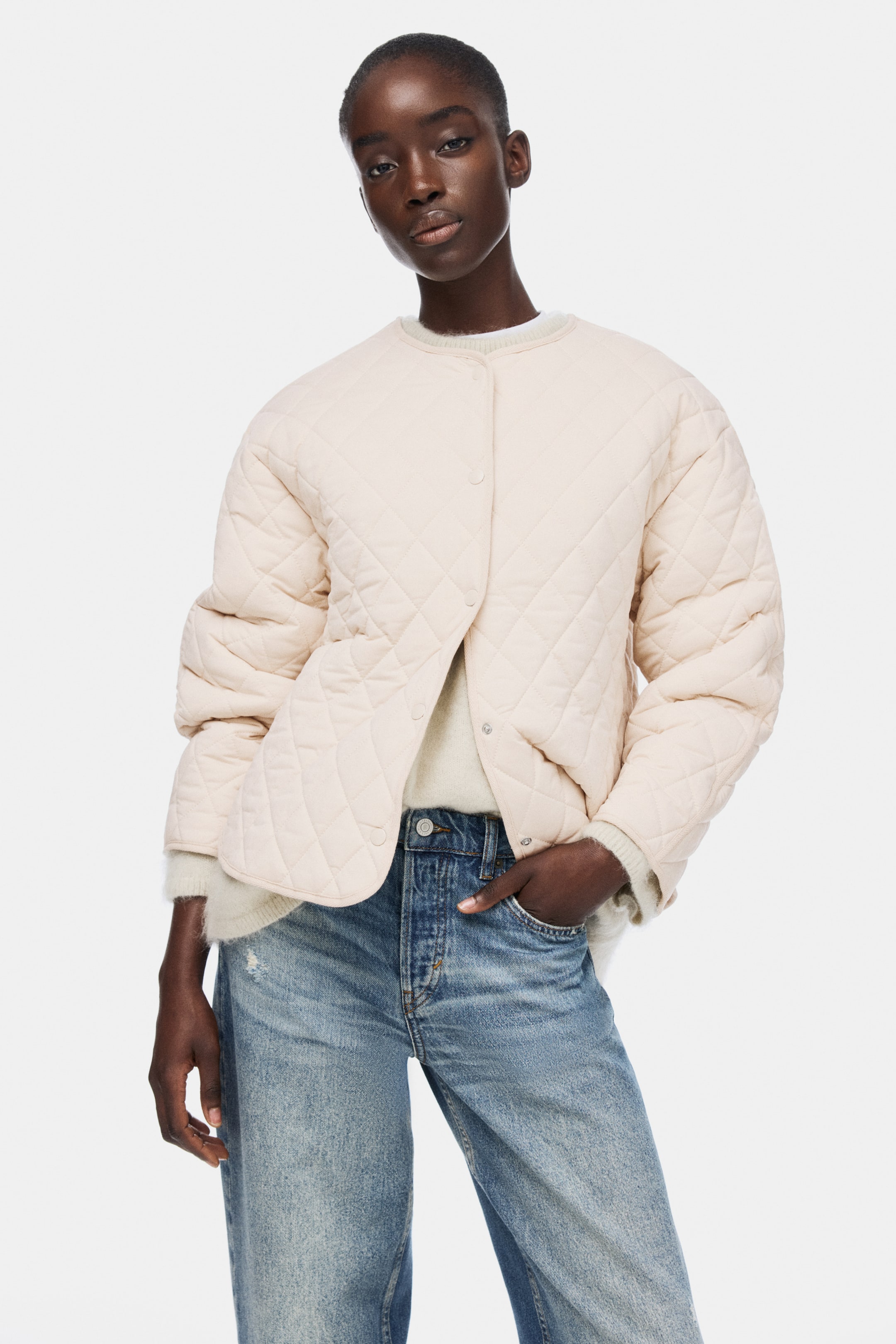 Женские куртки H&M Quilted Jacket — фото 3
